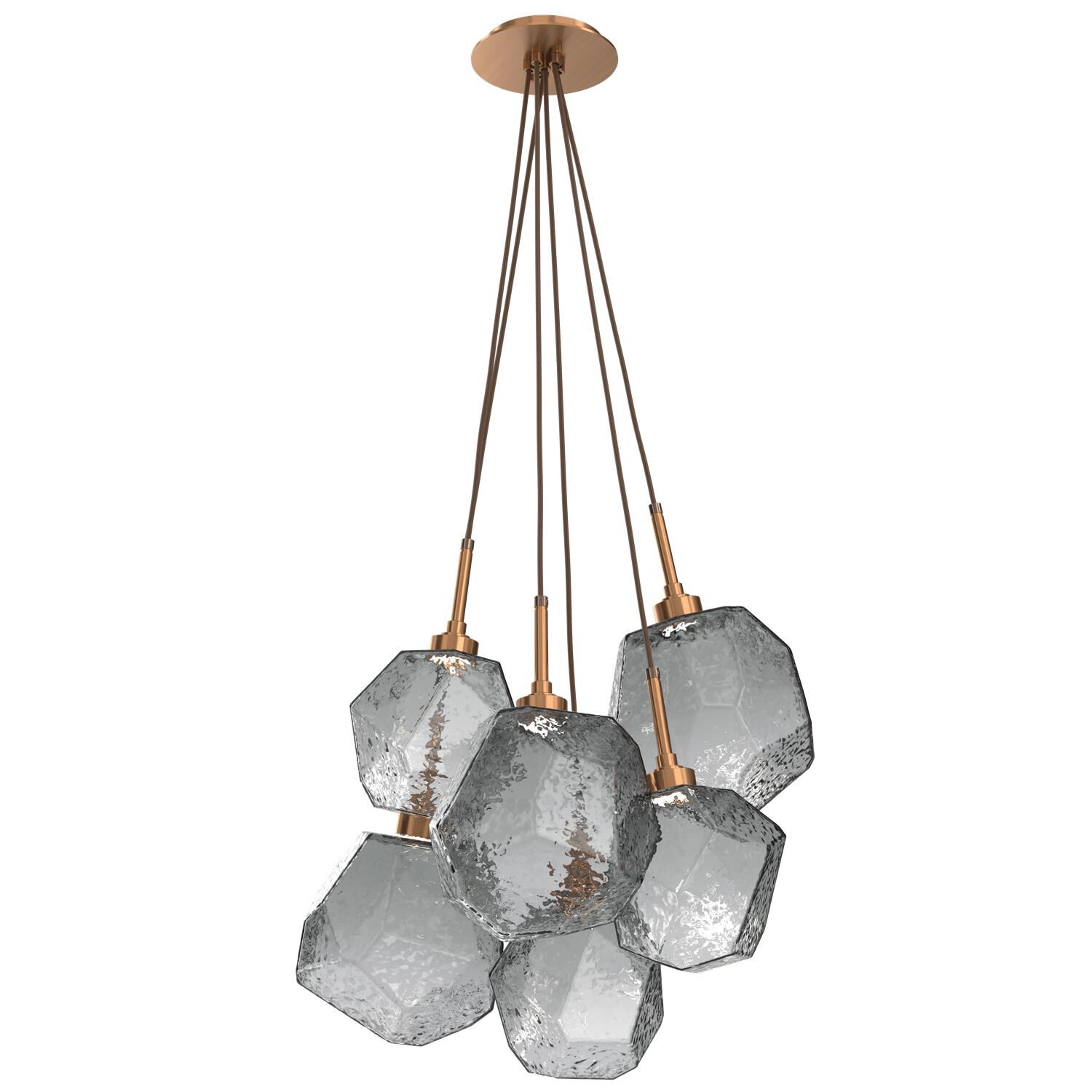 Gem 18 Inch 6 Light LED Multi Light Pendant by Hammerton Studio