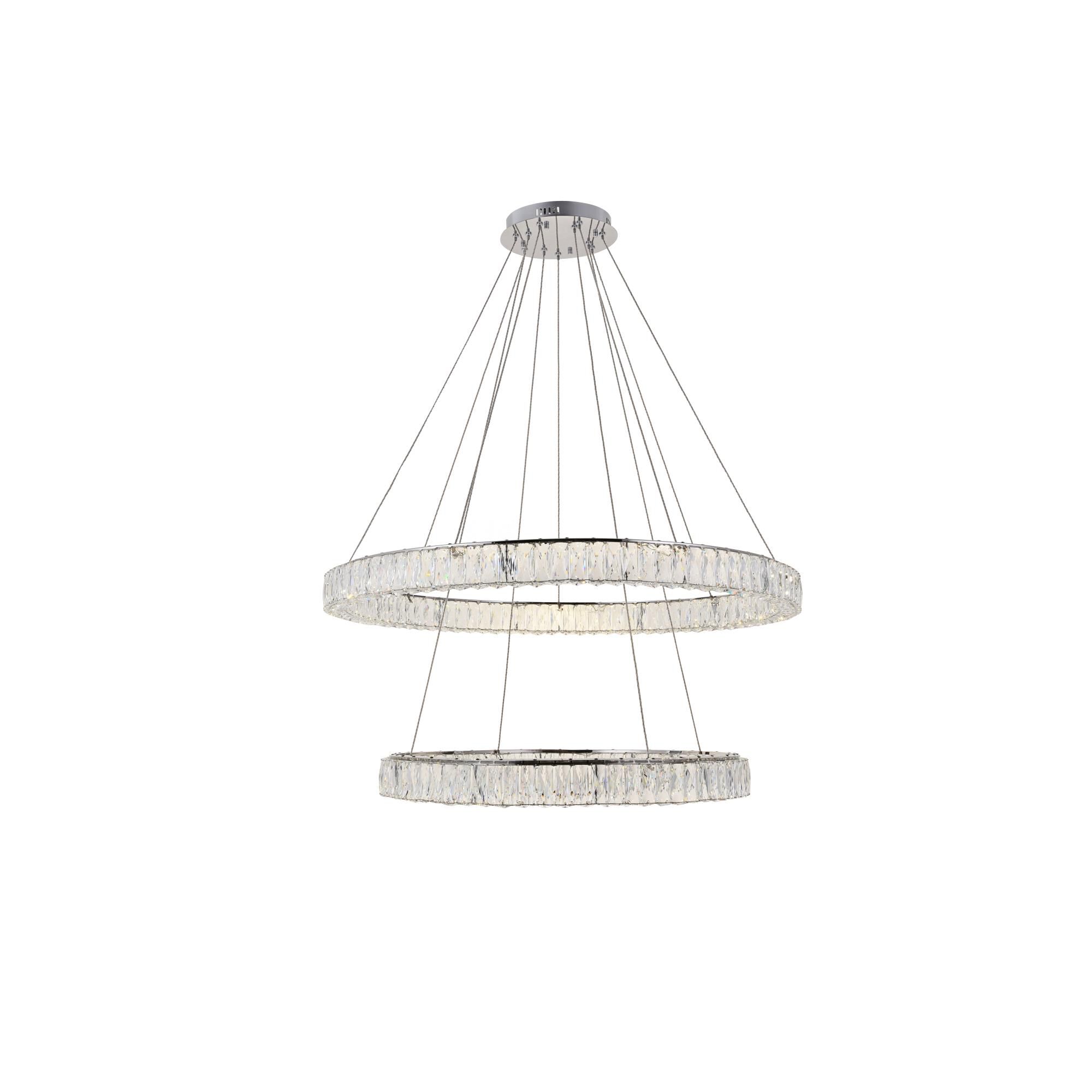 Shown in Chrome finish and Clear Royal Cut crystal