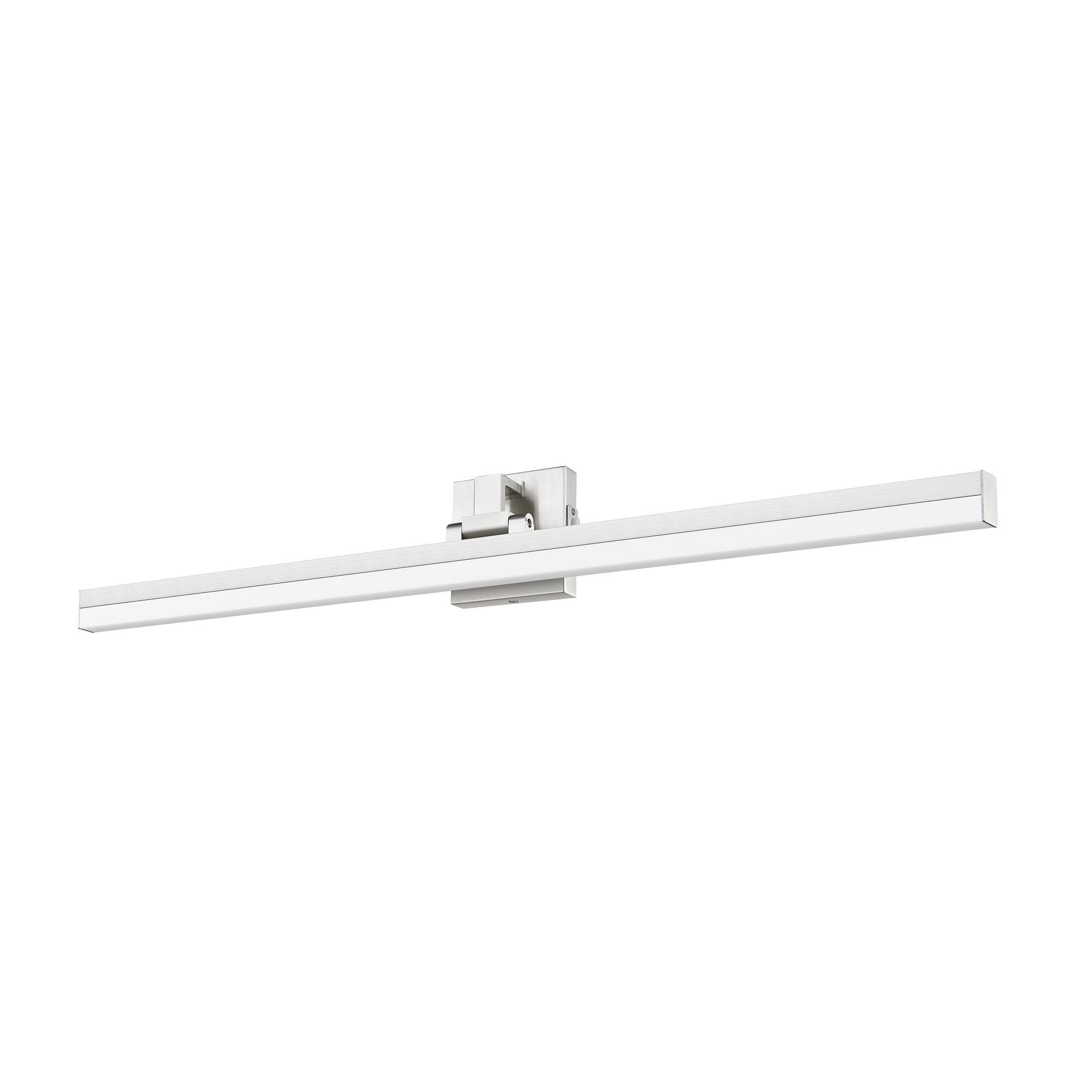 Shown in Brushed Nickel finish and Frosted glass
