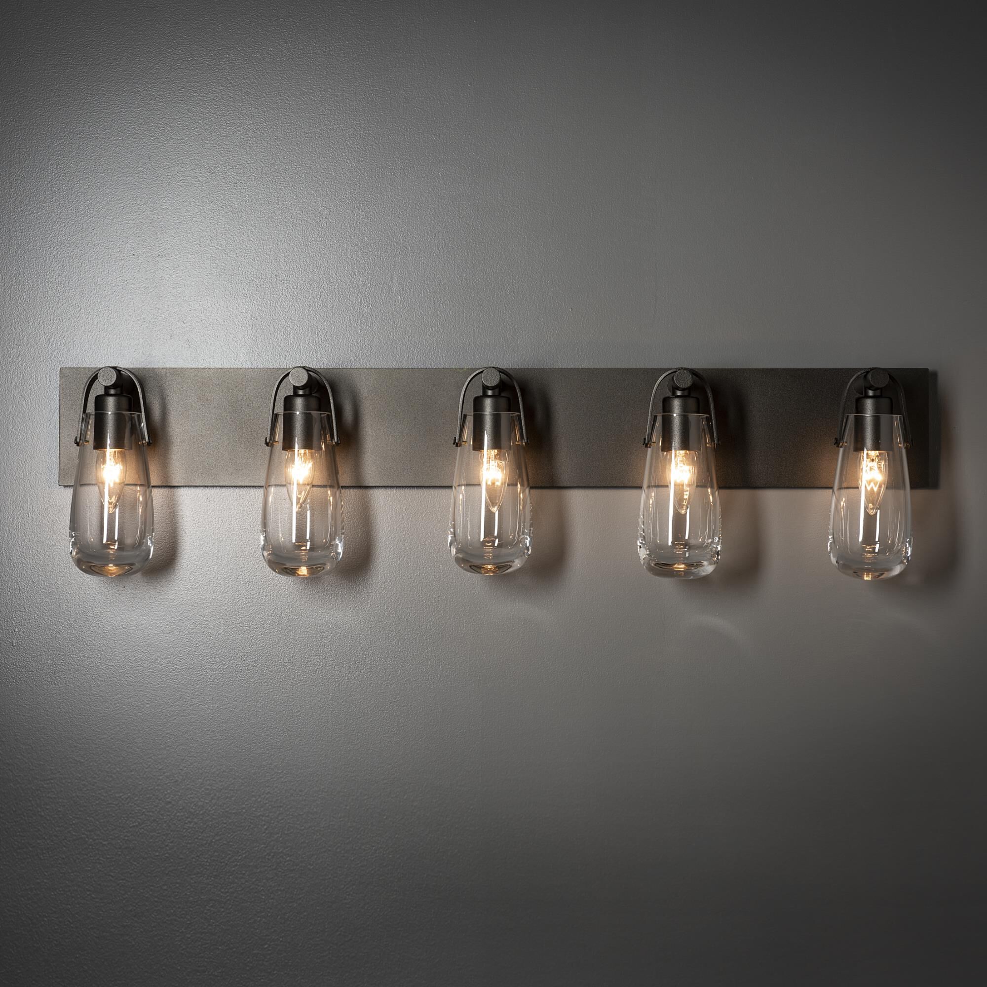 Shown in Oil Rubbed Bronze finish and Clear glass