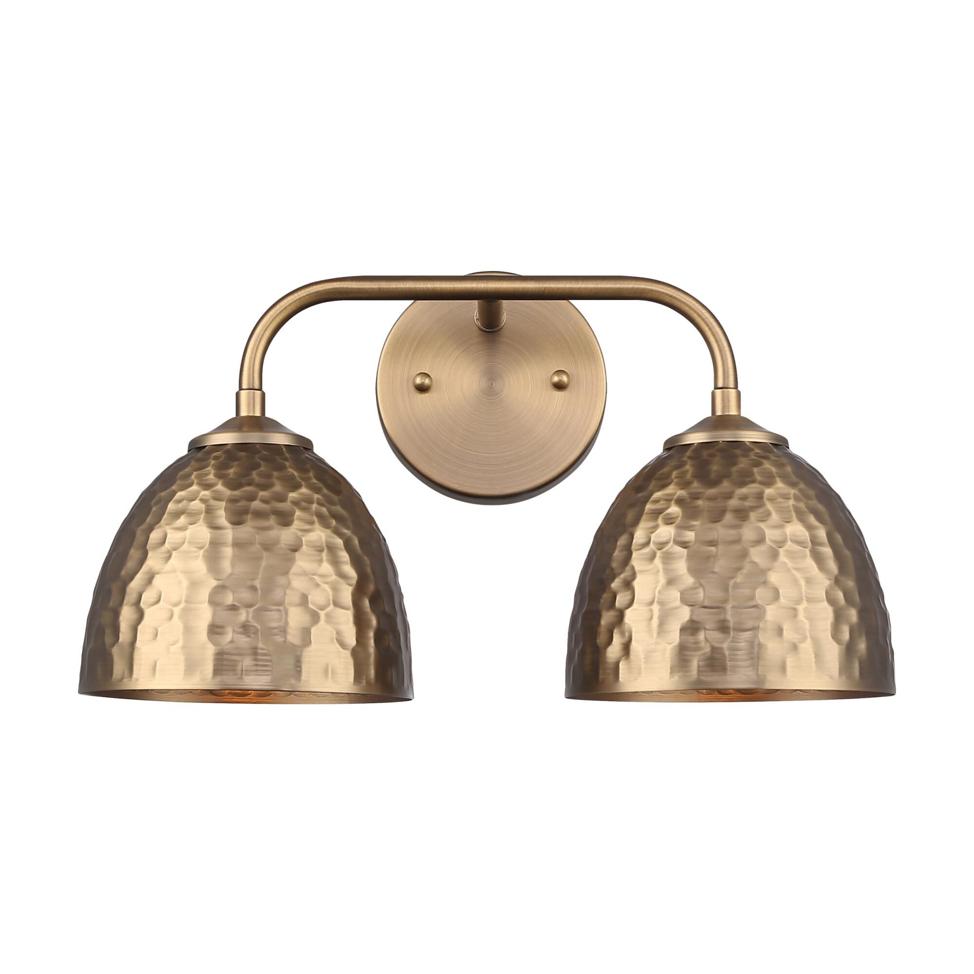 Shown in Modern Brass finish and Modern Brass shade