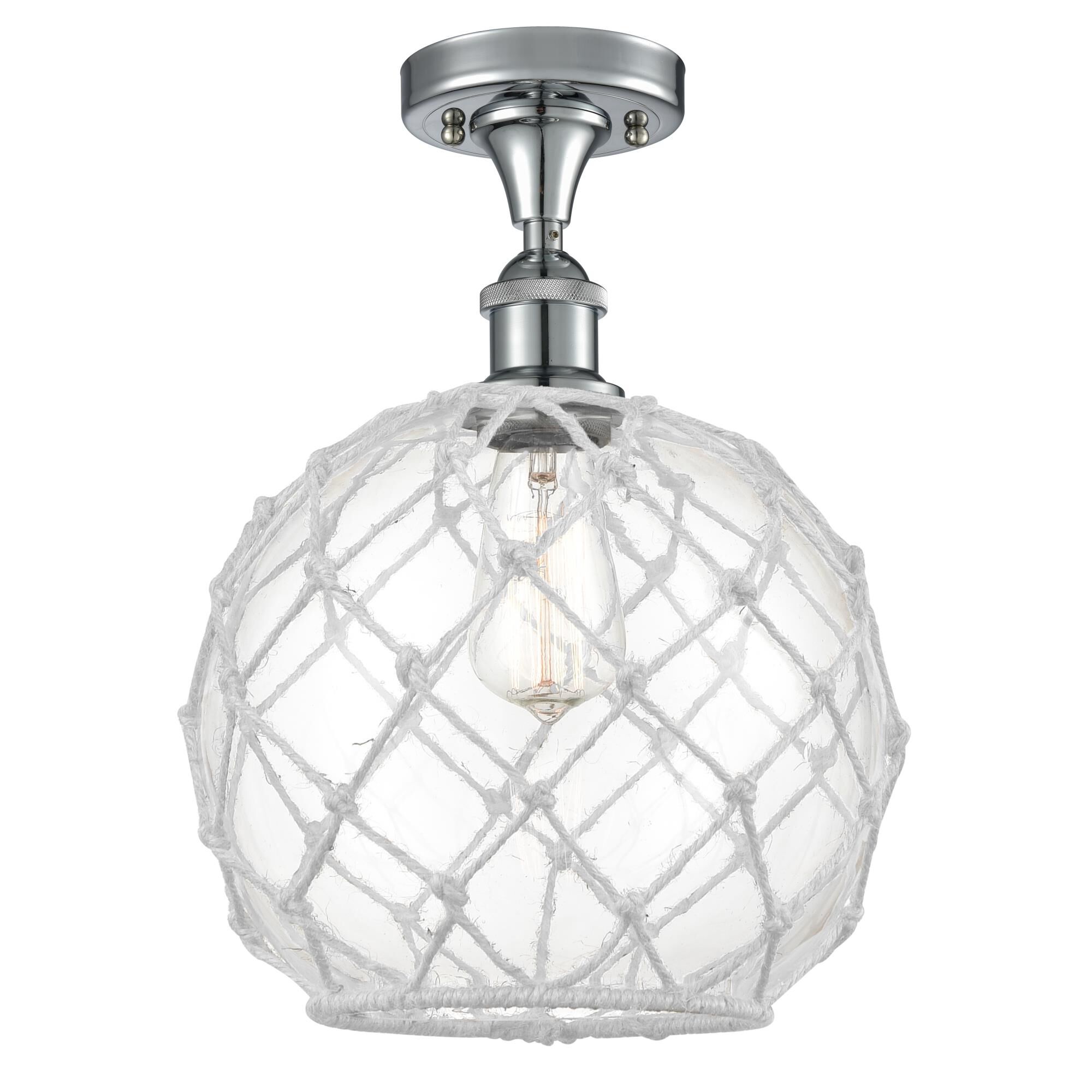 Bruno Marashlian Farmhouse Rope 10 Inch Semi Flush Mount by Innovations Lighting