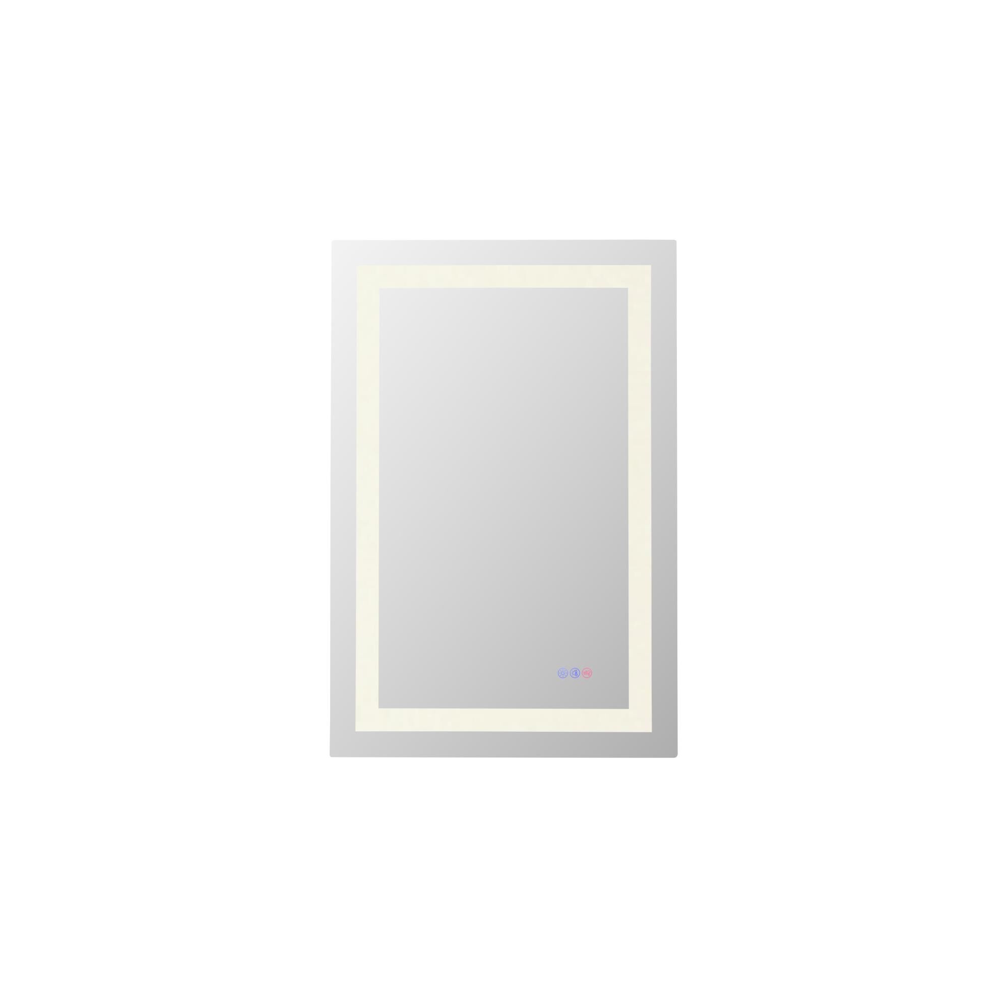 Riven 36 Inch LED Lighted Mirror by Elegant Dcor