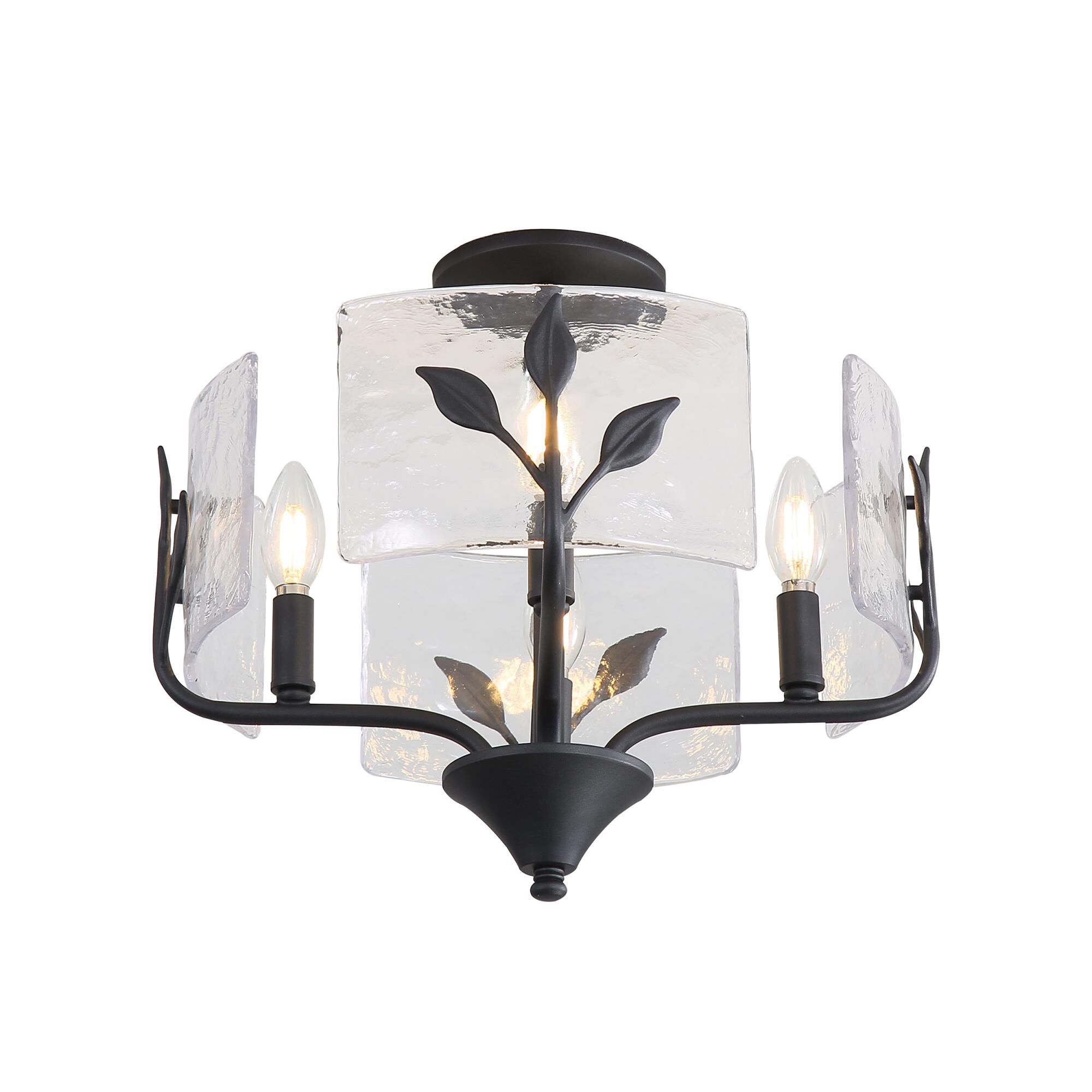 Boem 16 Inch Semi Flush Mount by Golden Lighting