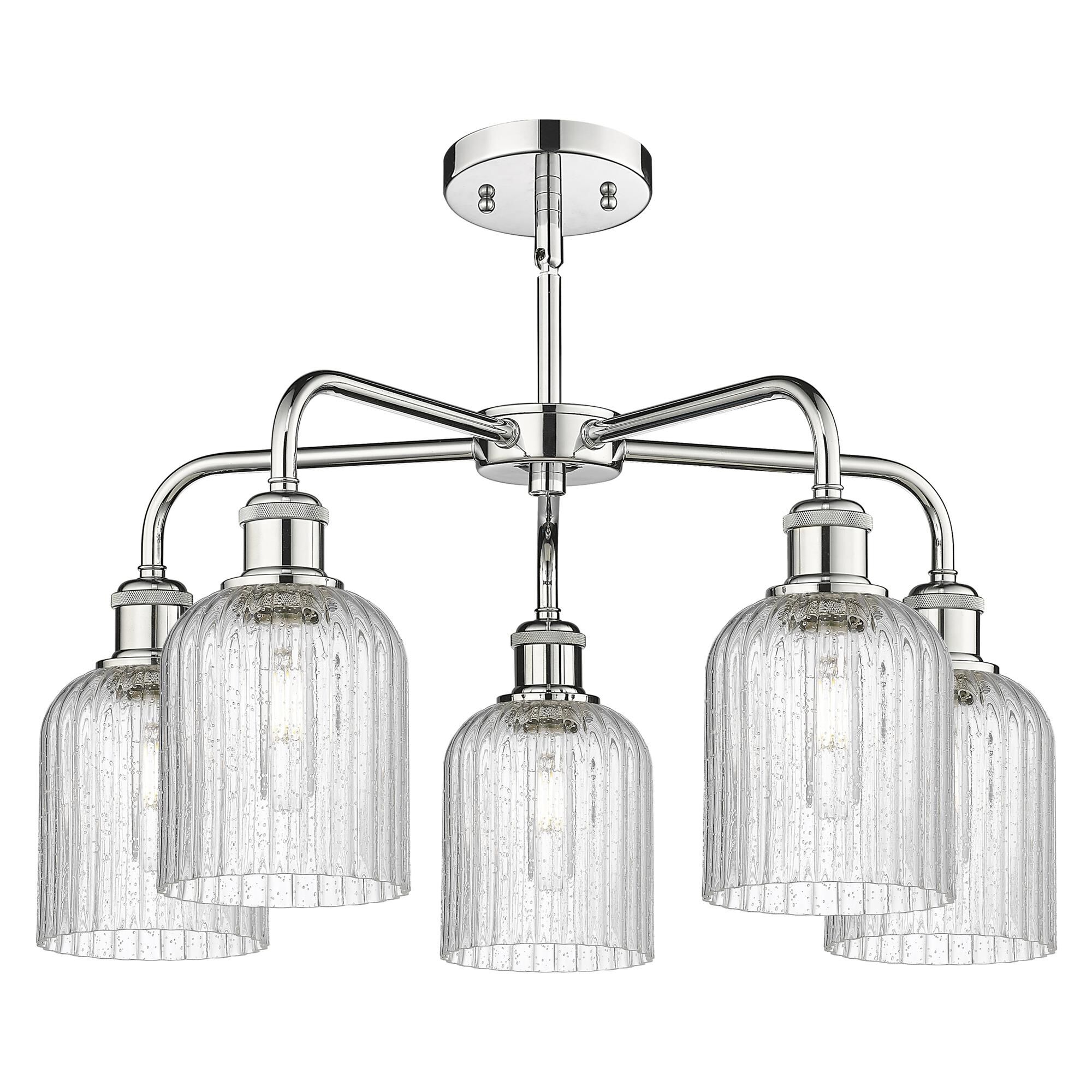 Shown in Polished Chrome finish and Seedy shade