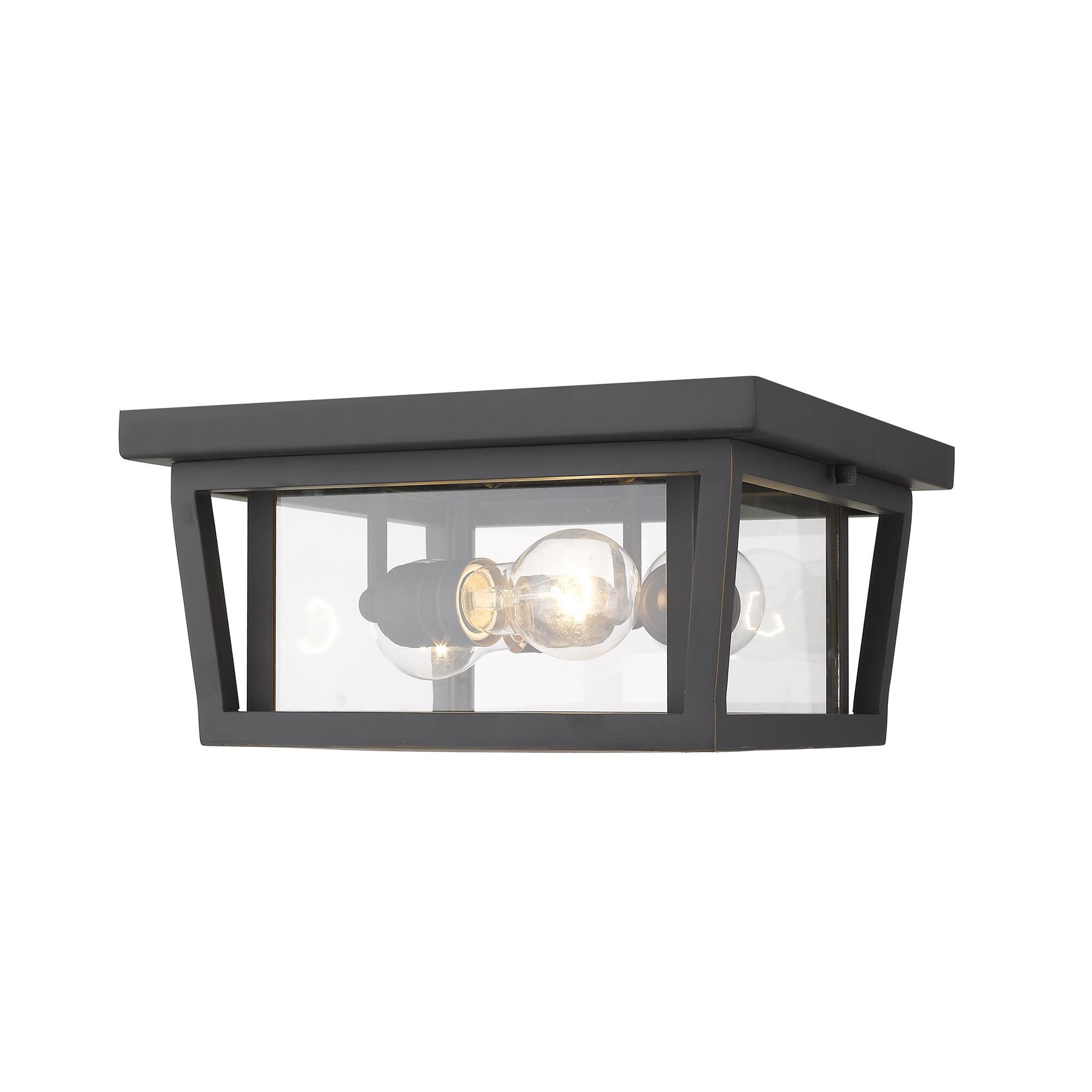 Shown in Oil Rubbed Bronze finish and Glass shade