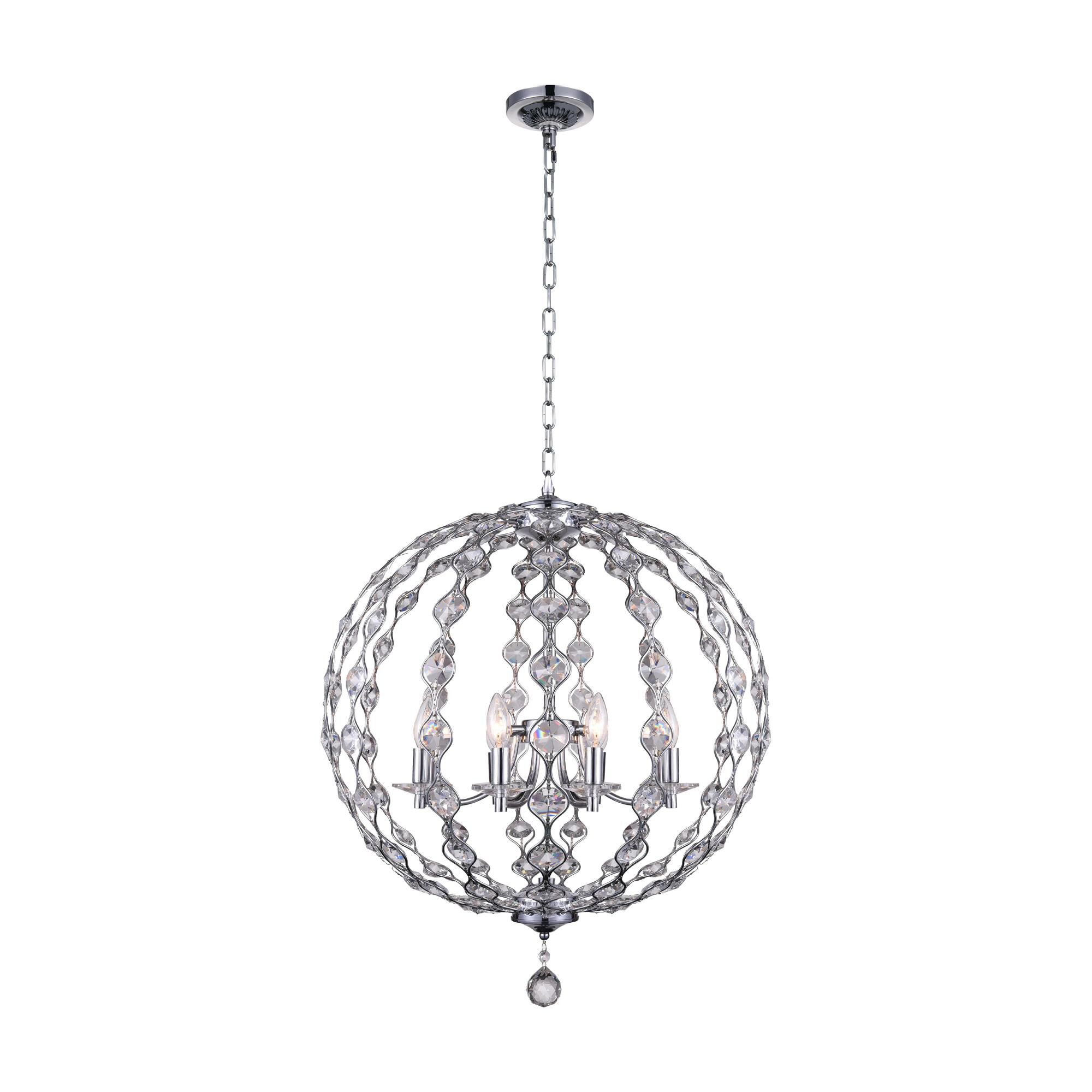 Esia 26 Inch 8 Light Chandelier by CWI Lighting