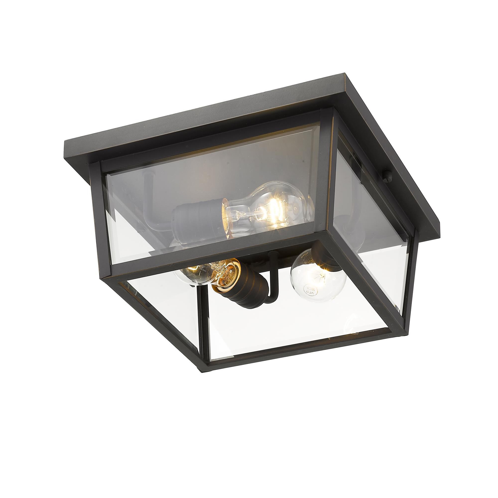 Shown in Oil Rubbed Bronze finish and Glass shade