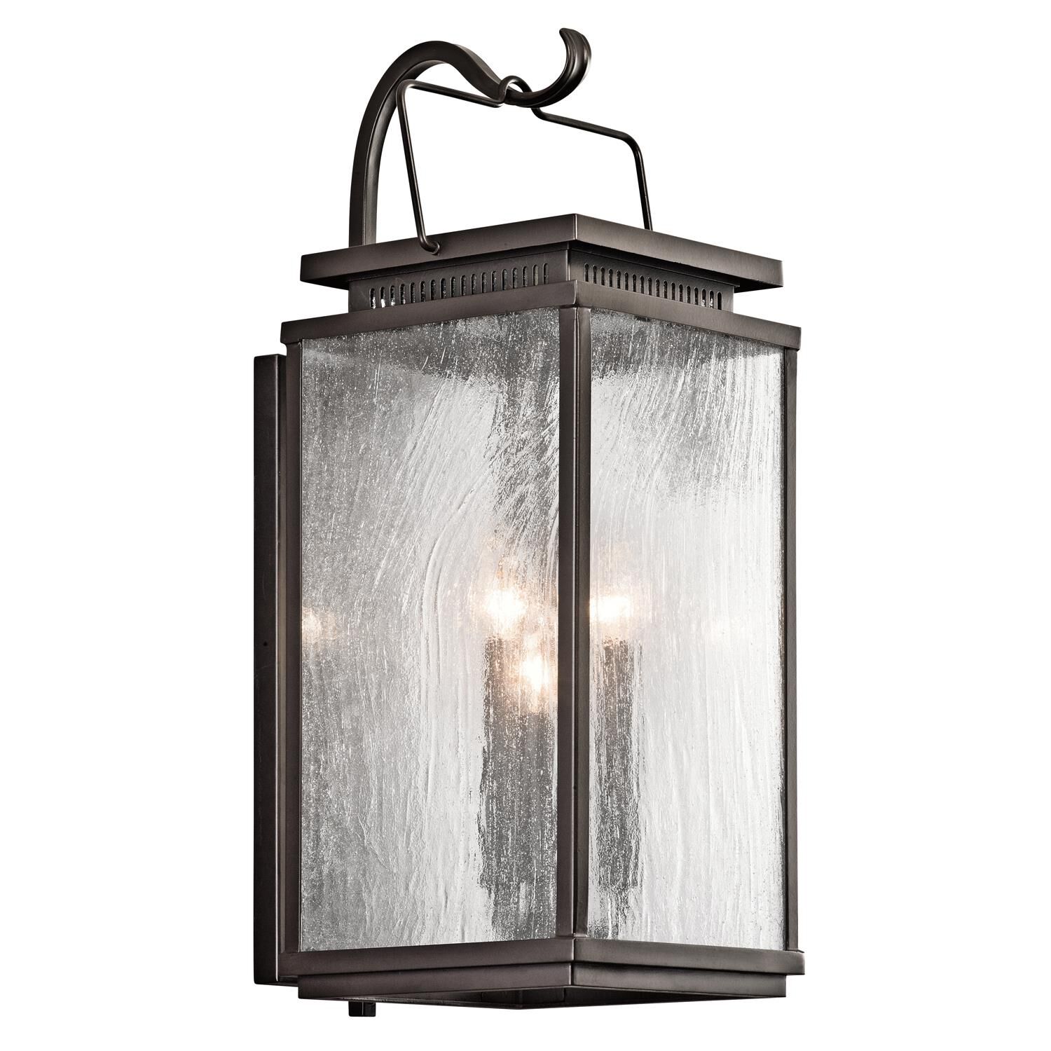 Manningham 22 Inch Tall 3 Light Outdoor Wall Light by Kichler Lighting