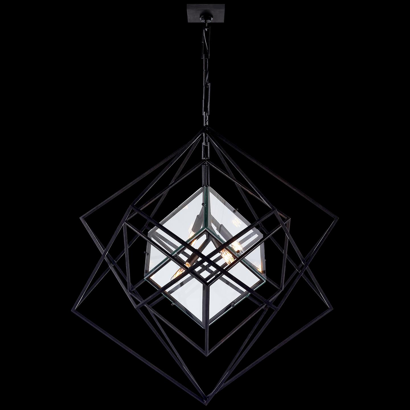 Kelly Wearstler Cubist 32 Inch 4 Light Chandelier by Visual Comfort Signature Collection