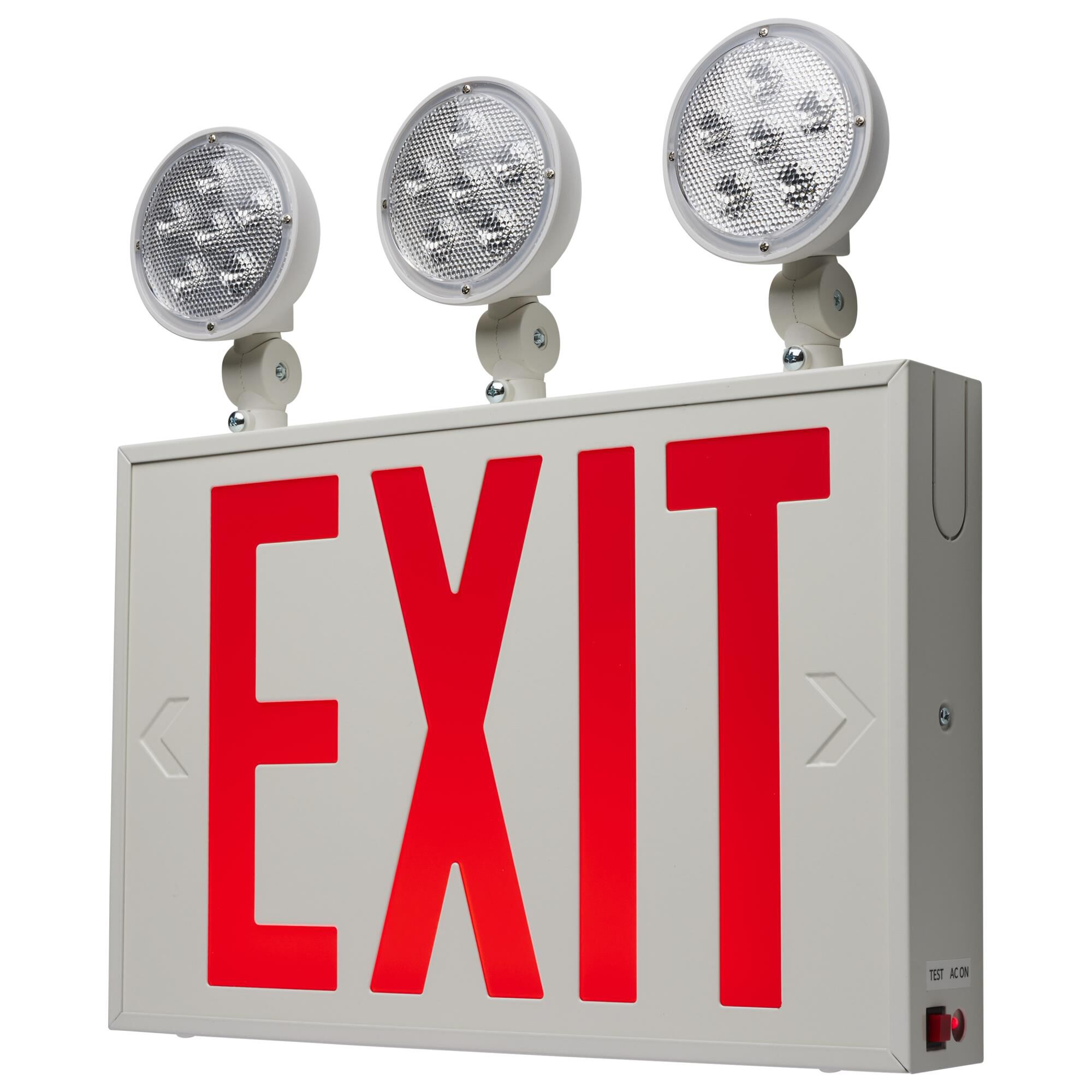 Satco 14 Inch 14 Inch 3 Light 3 Watt Emergency & Exit Sign Lights LED by Satco