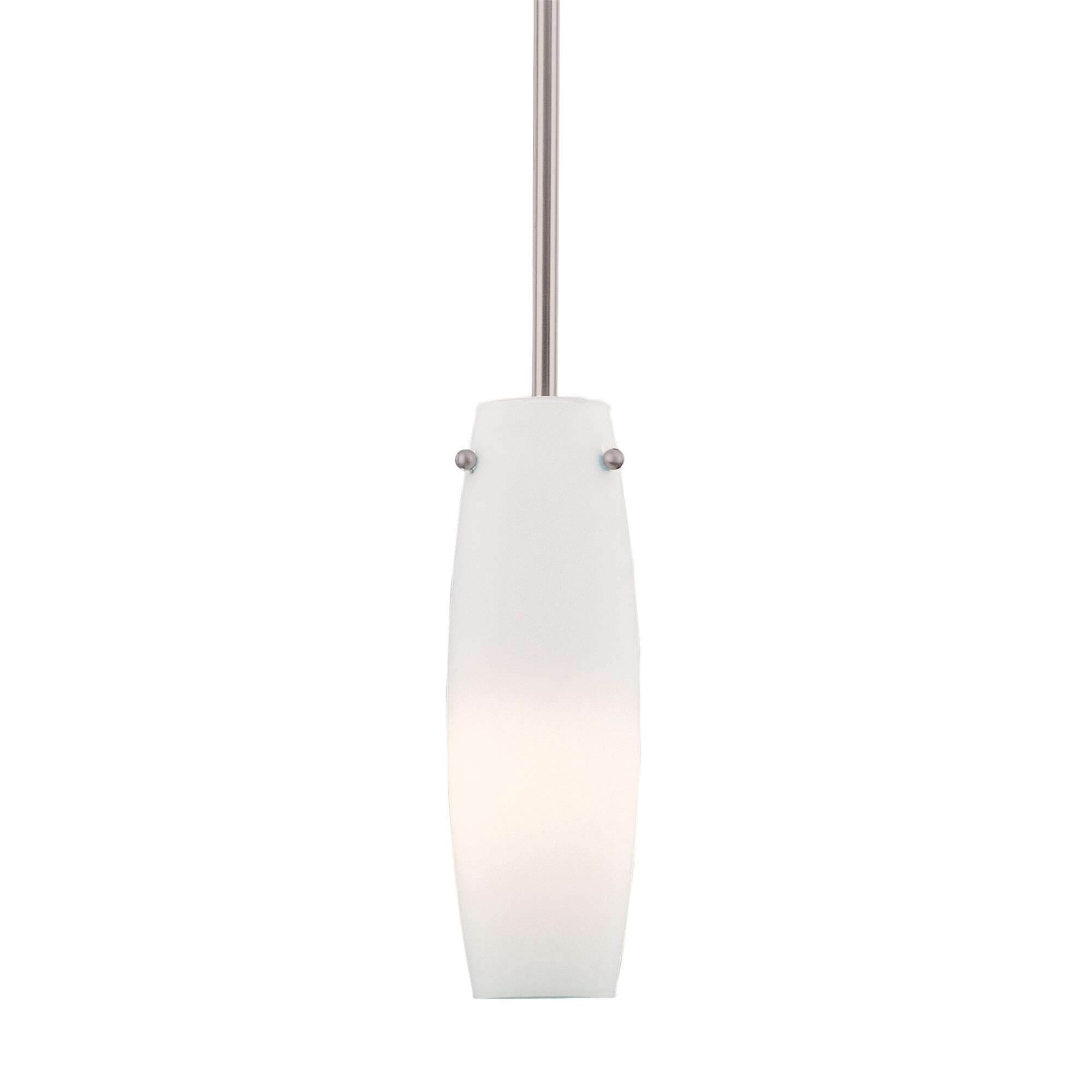 Shown in Brushed Nickel finish and Etched Opal glass