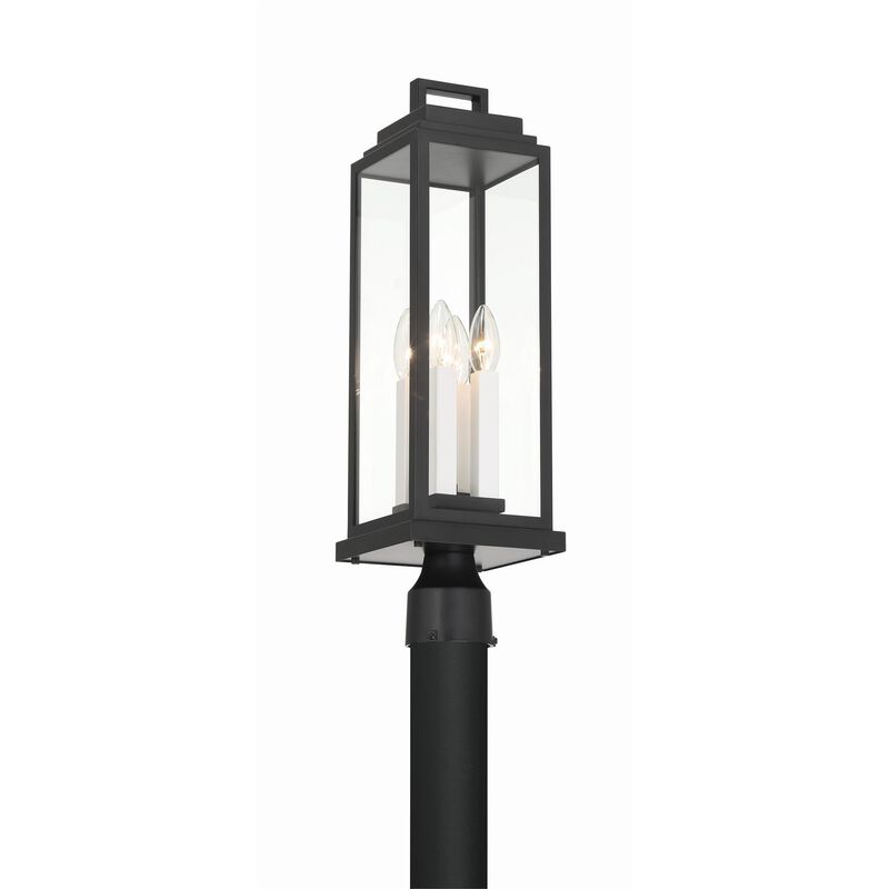 Aspen 22 Inch Outdoor Post Lamp by Crystorama