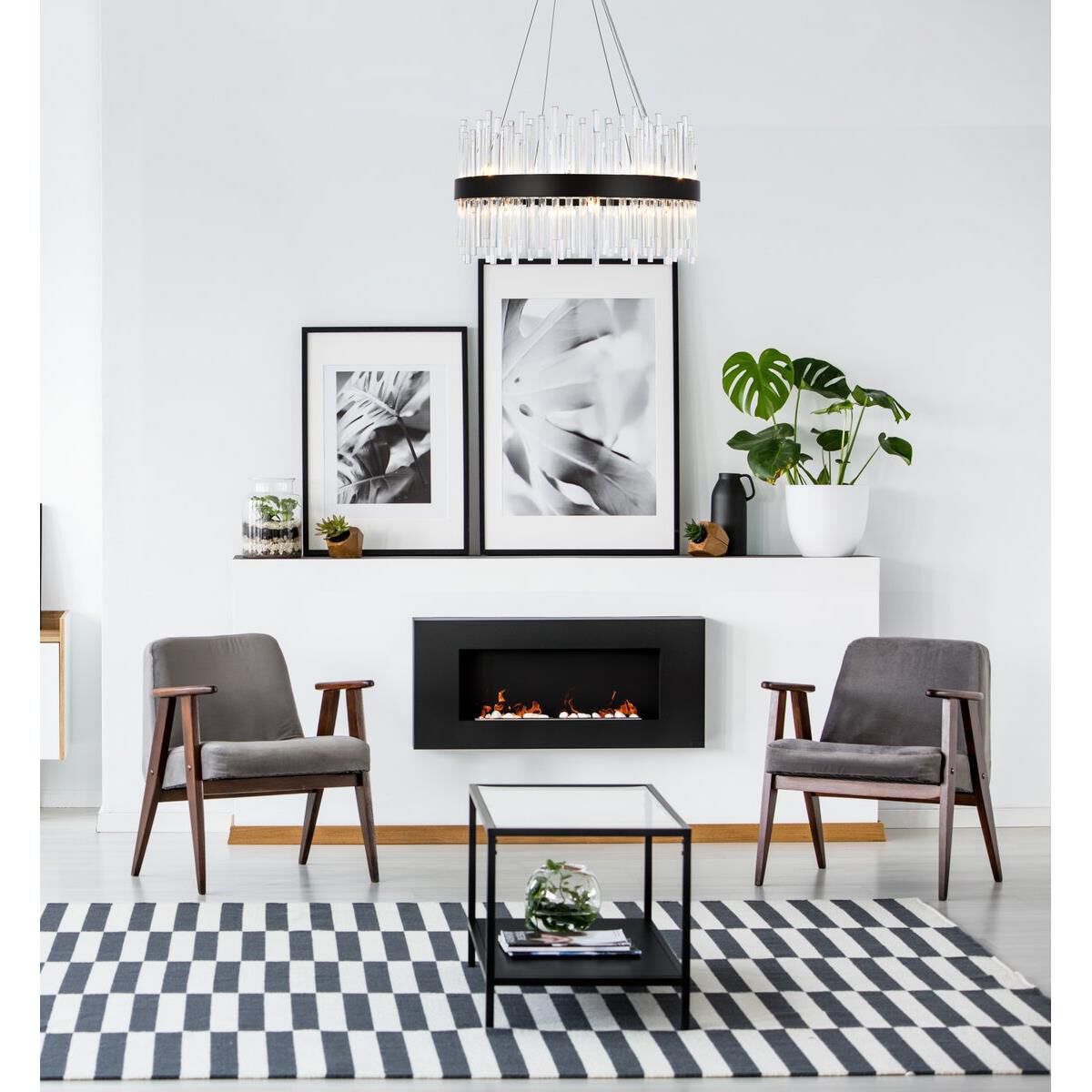 Dallas 25 Inch Large Pendant by Elegant Lighting