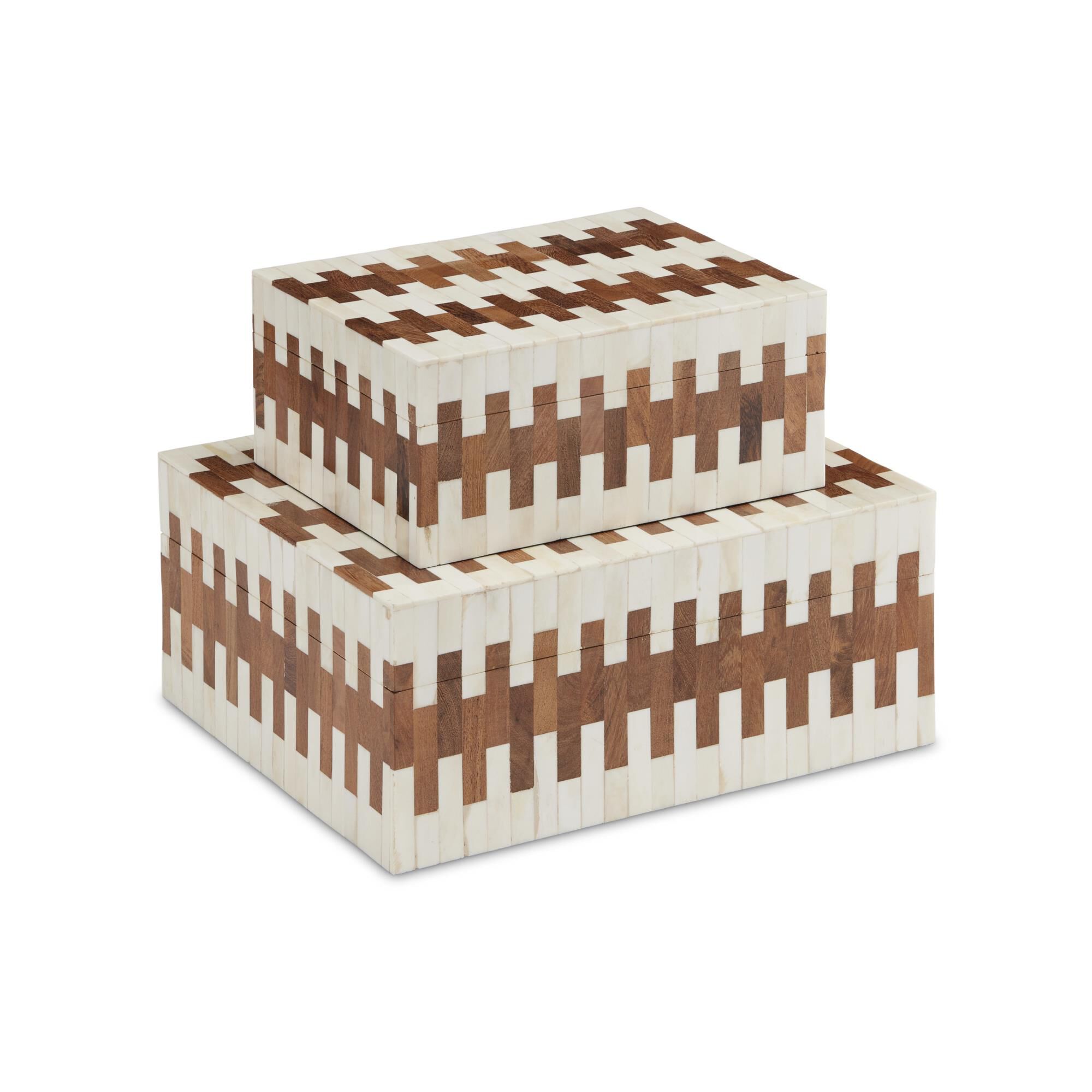 Tia Box Set of 2 Accent Box by Currey and Company