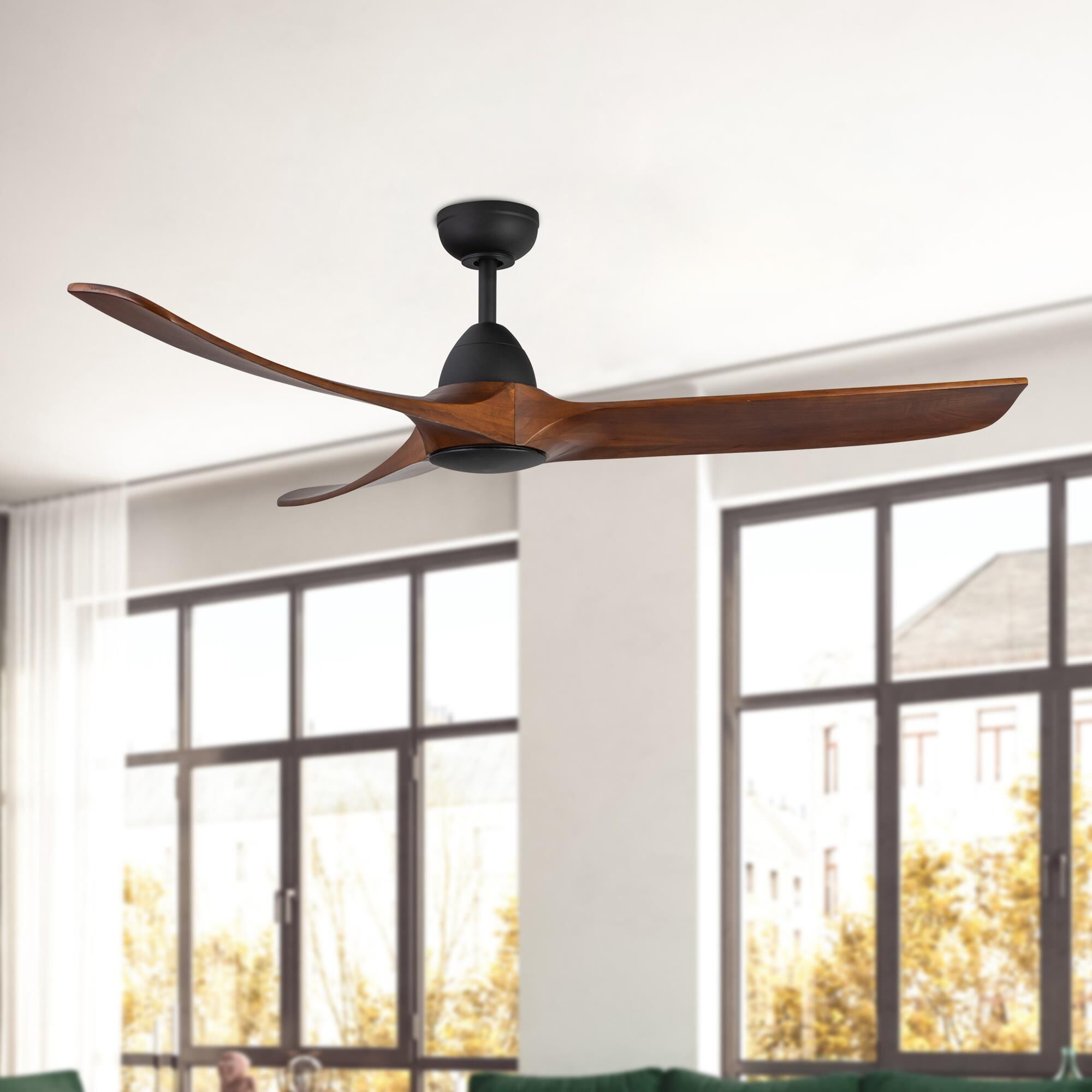 Shown in Matte Black and Dark Walnut finish