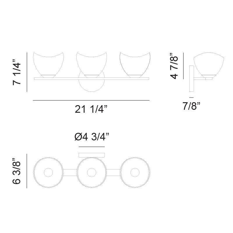 Uptowne 21 Inch Wall Sconce by Matteo Lighting