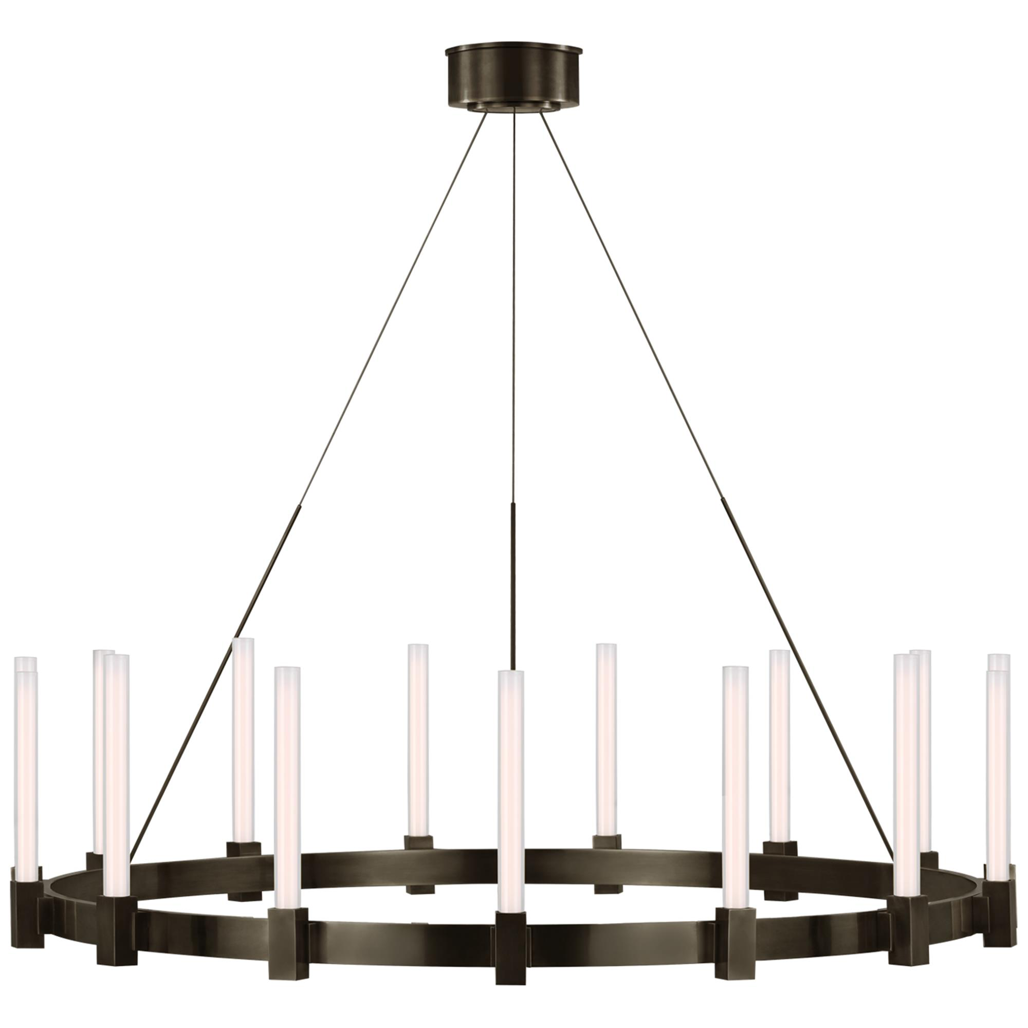 Shown in Bronze finish and White glass