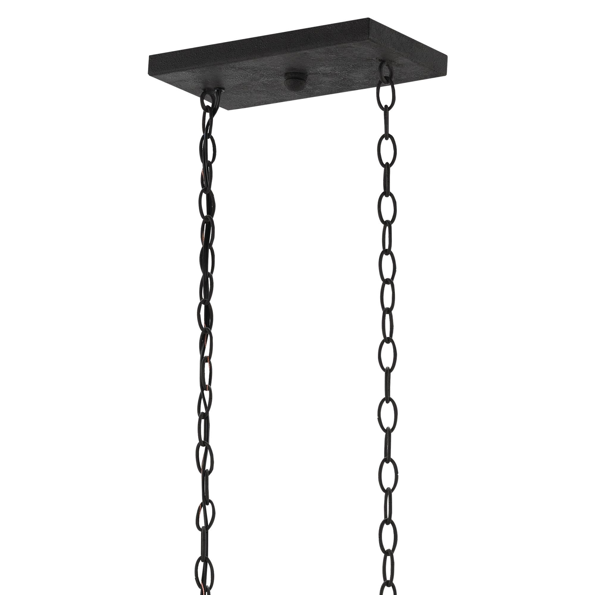 Denison 40 Inch 6 Light Linear Suspension Light by Currey and Company