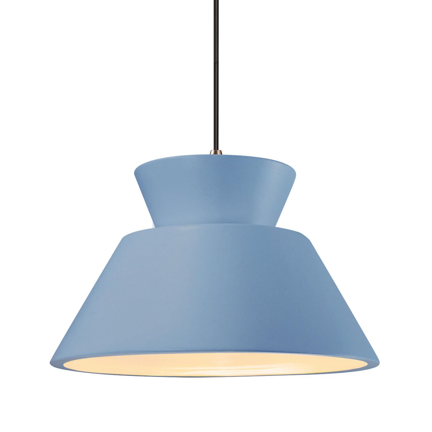 Shown in Dark Bronze finish and Sky Blue shade