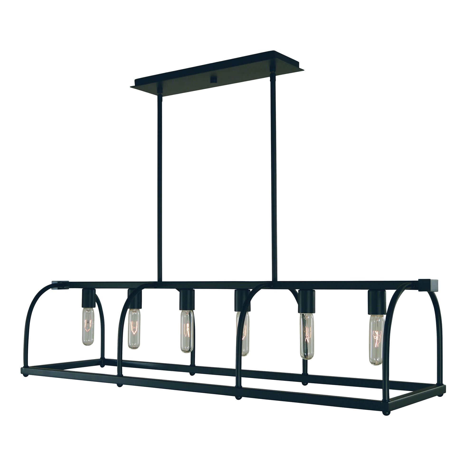 Kenmare 40 Inch 6 Light Linear Suspension Light by Framburg