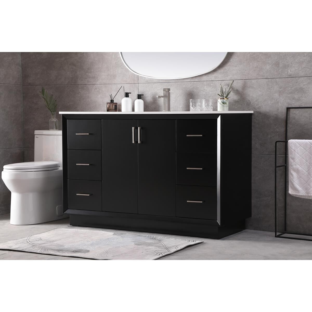 Shown in Black finish