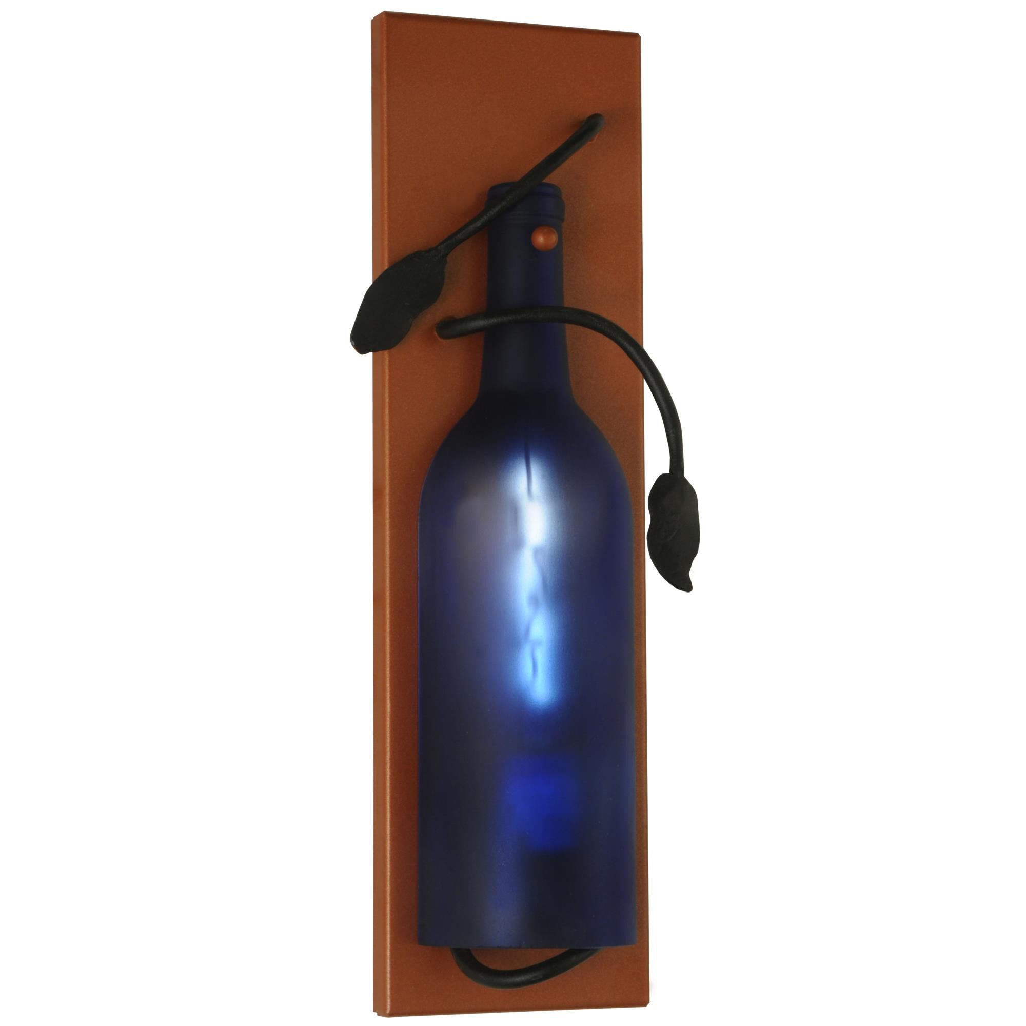 Tuscan Vineyard Frosted Blue 14 Inch Wall Sconce by Meyda Lighting