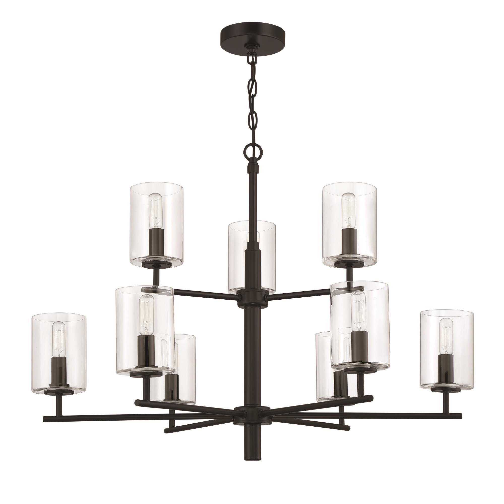Hailie 32 Inch 9 Light Chandelier by Craftmade