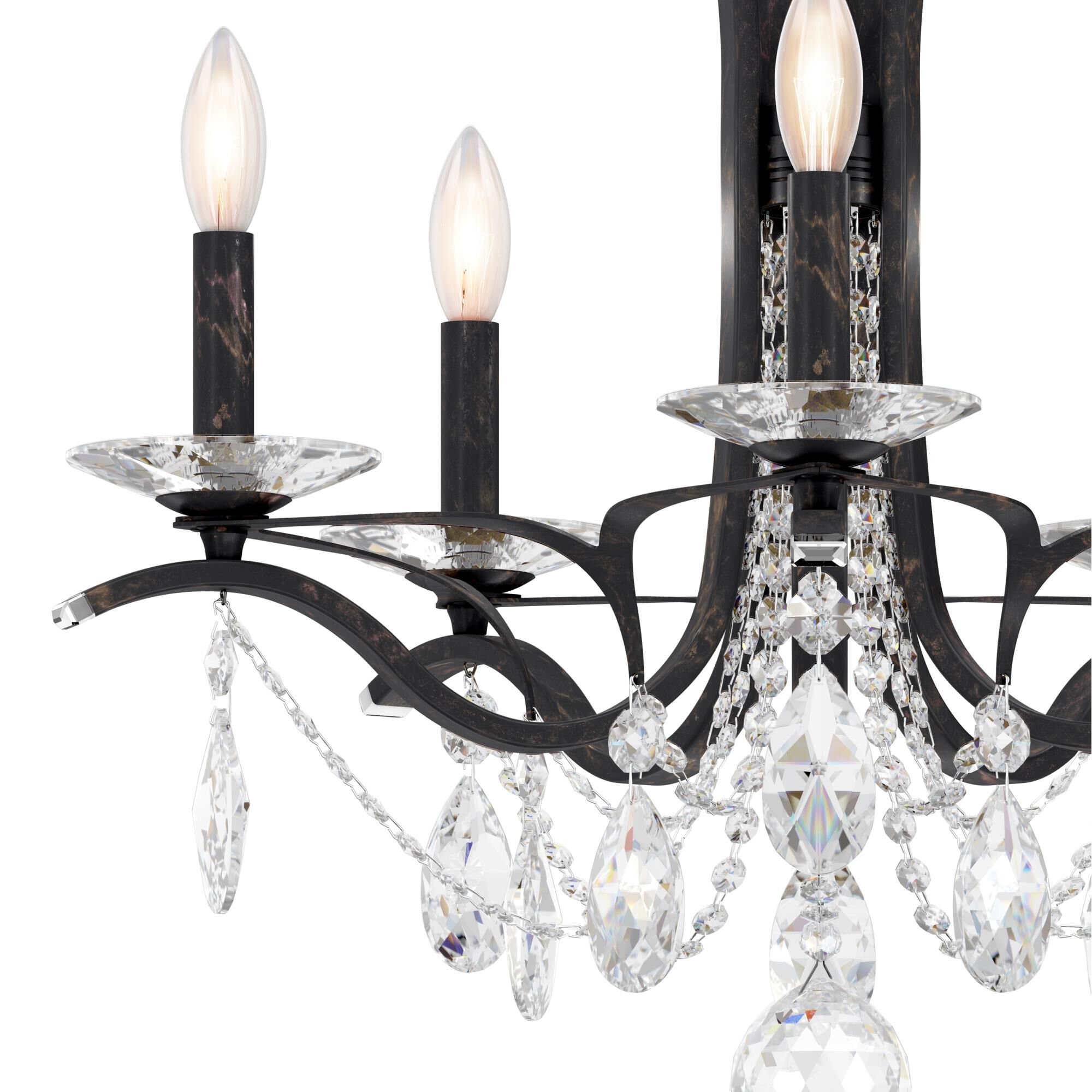 Shown in Heirloom Bronze finish and Clear Heritage crystal