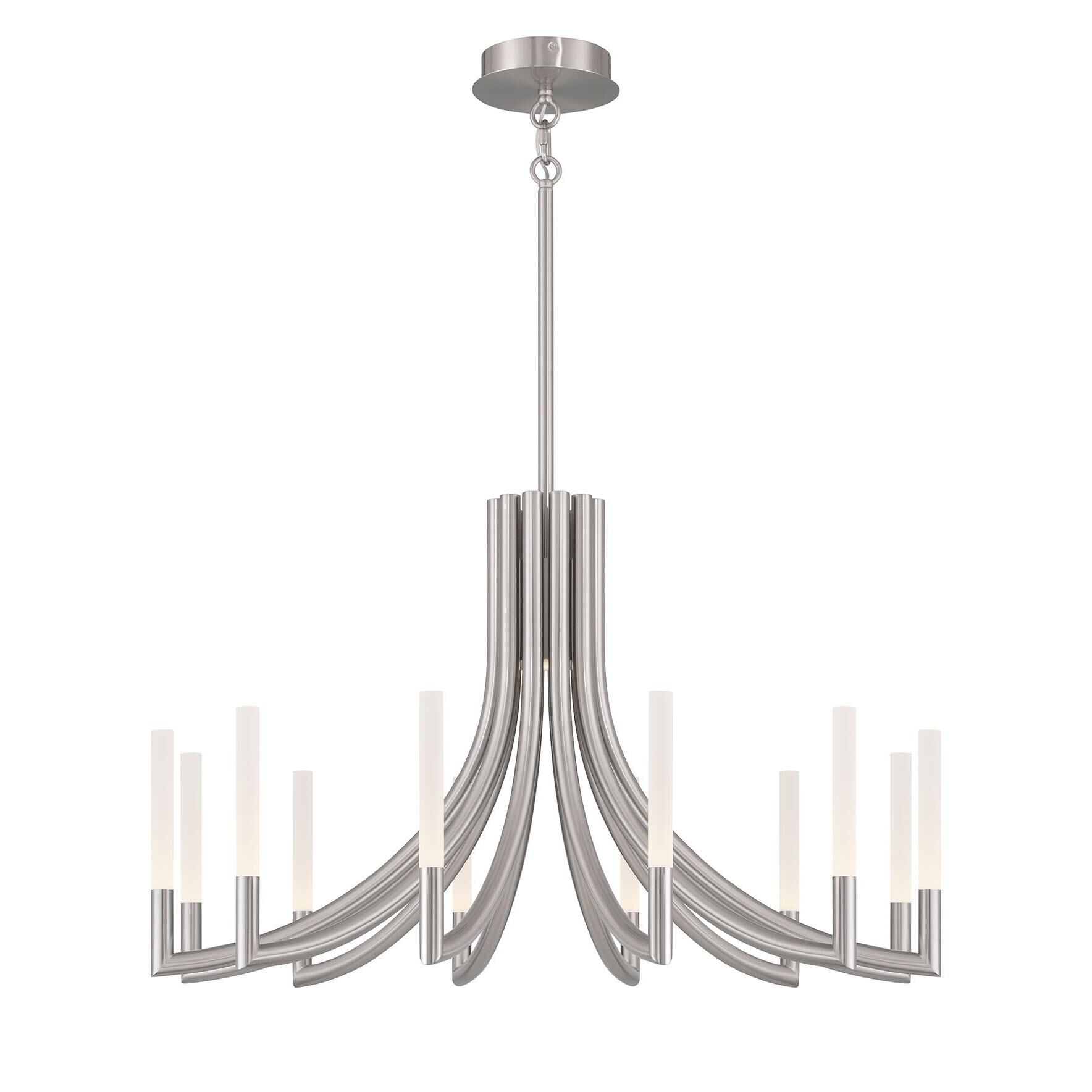 Shown in Nickel finish and Frosted Acrylic glass