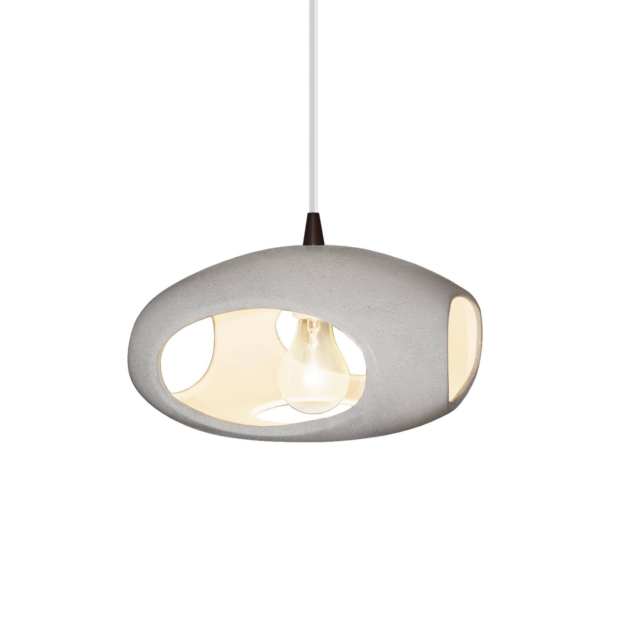 Shown in Dark Bronze finish and Concrete Ceramic shade
