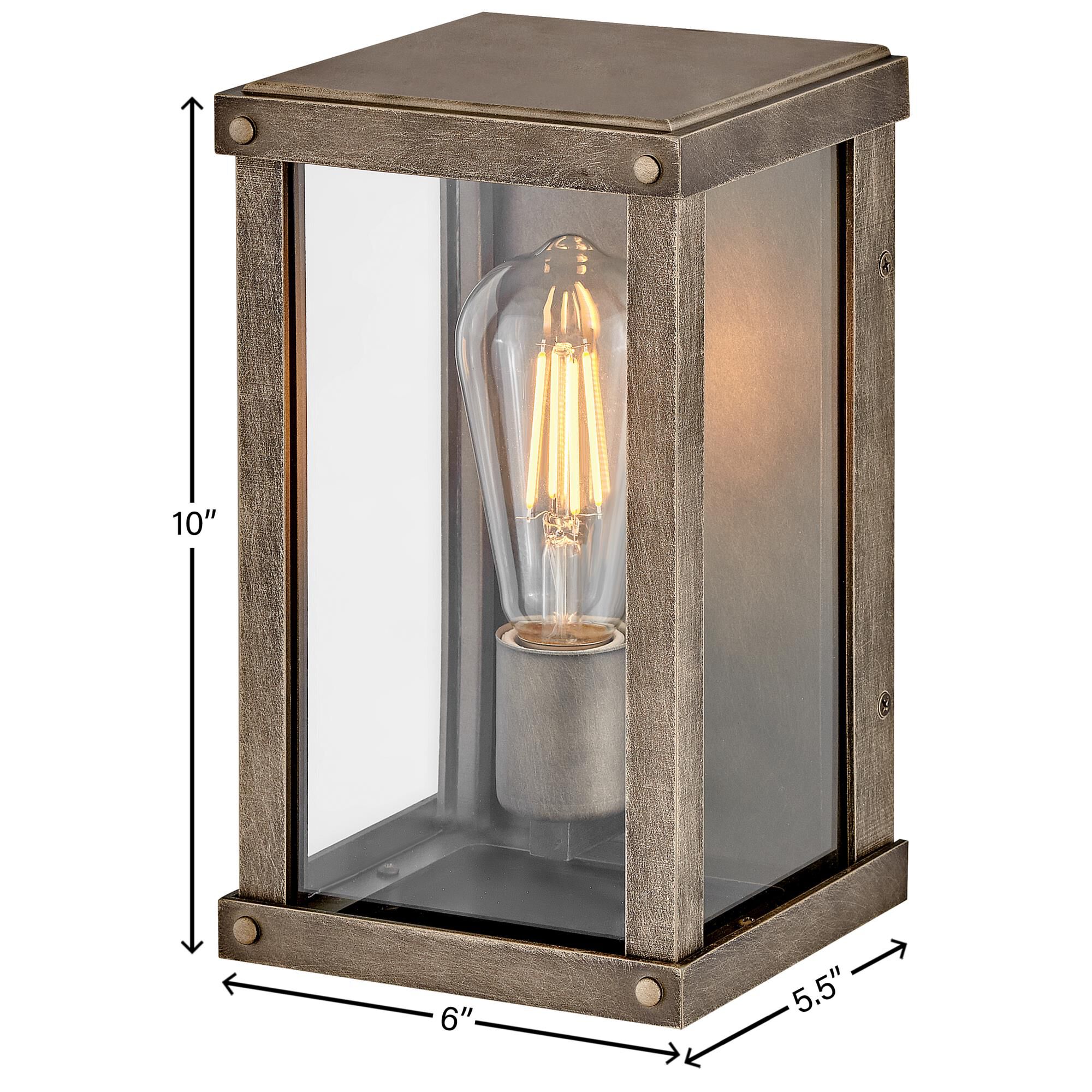 Hinkley Lighting Beckham 10 Inch Tall LED Outdoor Wall Light