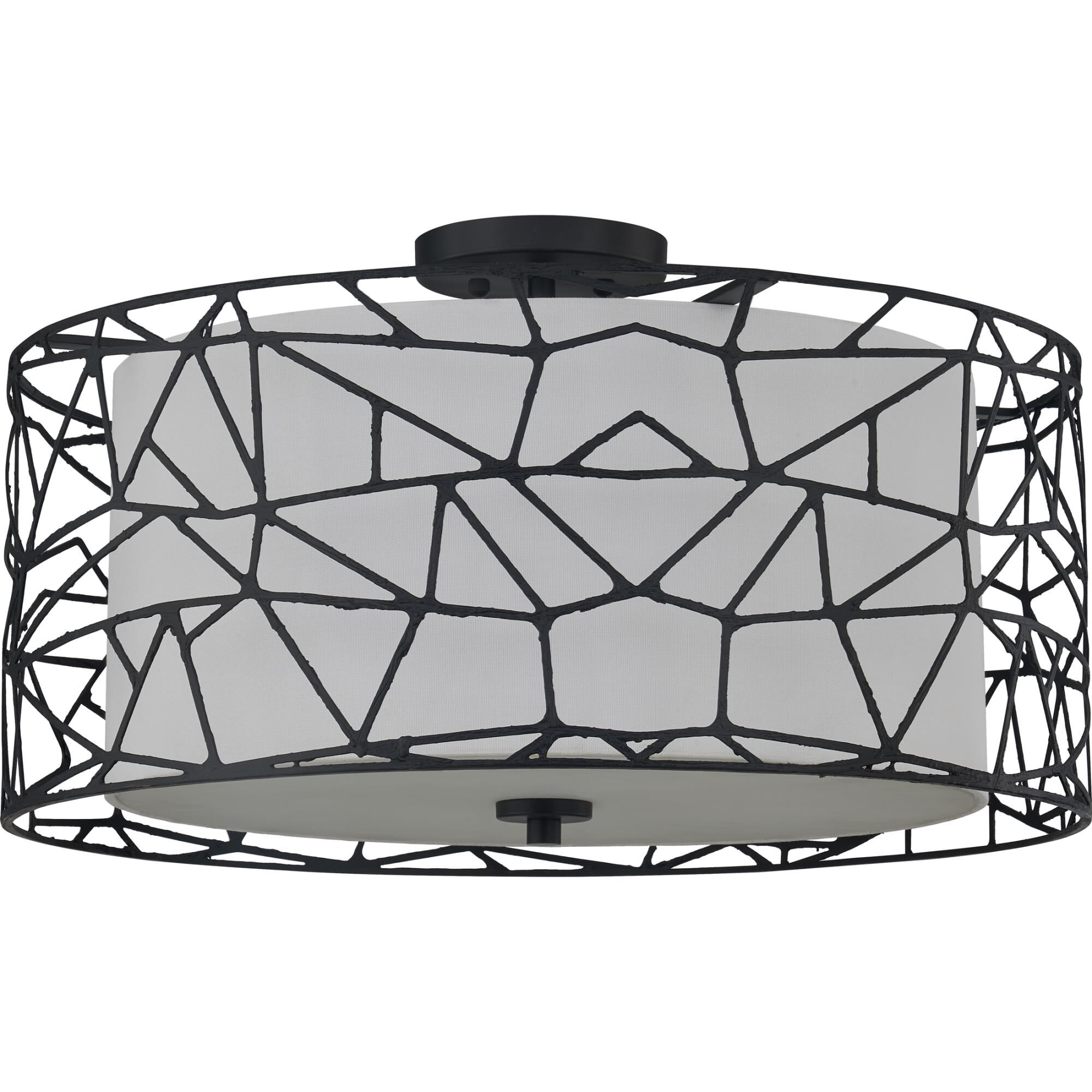 Newcastle 23 Inch 4 Light Semi Flush Mount by Quoizel