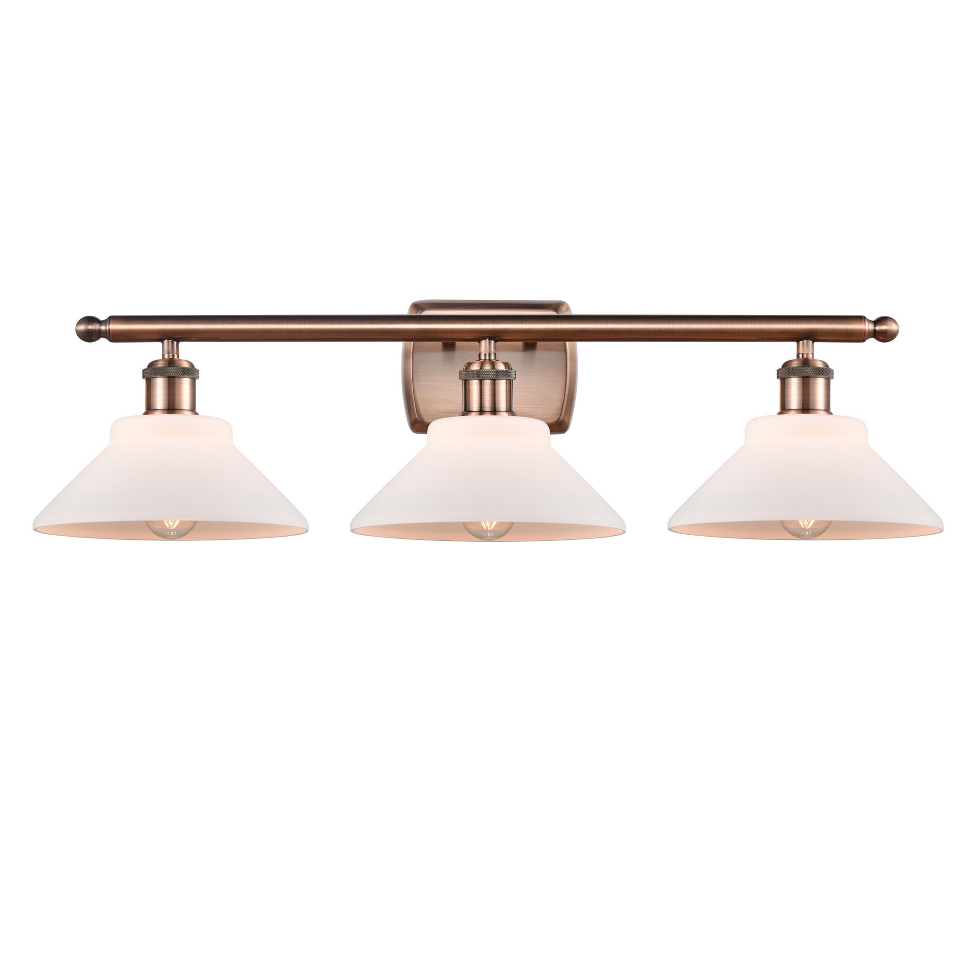 Shown in Antique Copper finish and Disc glass and Glass shade
