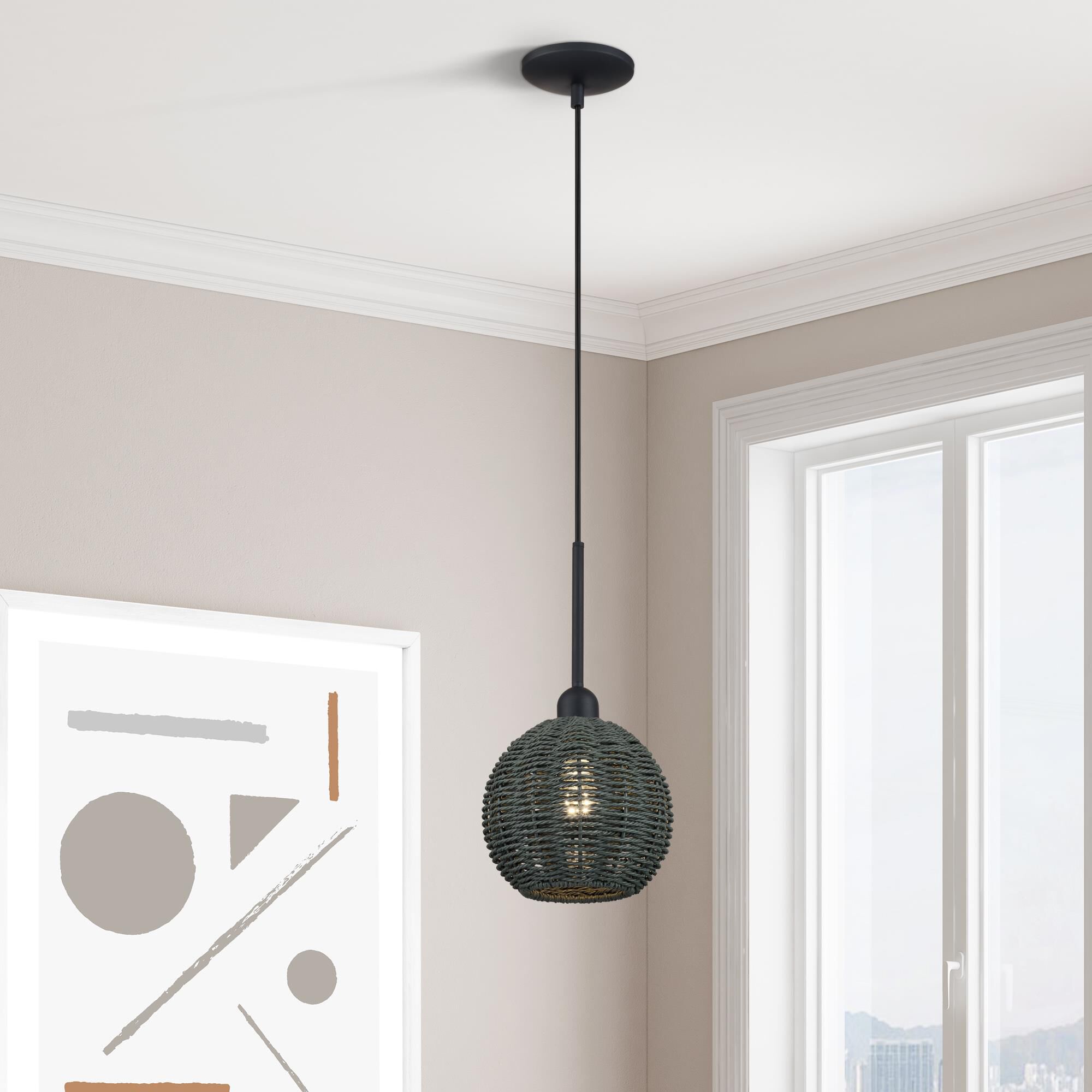 Deluna 8 Inch Mini Pendant by Livex Lighting