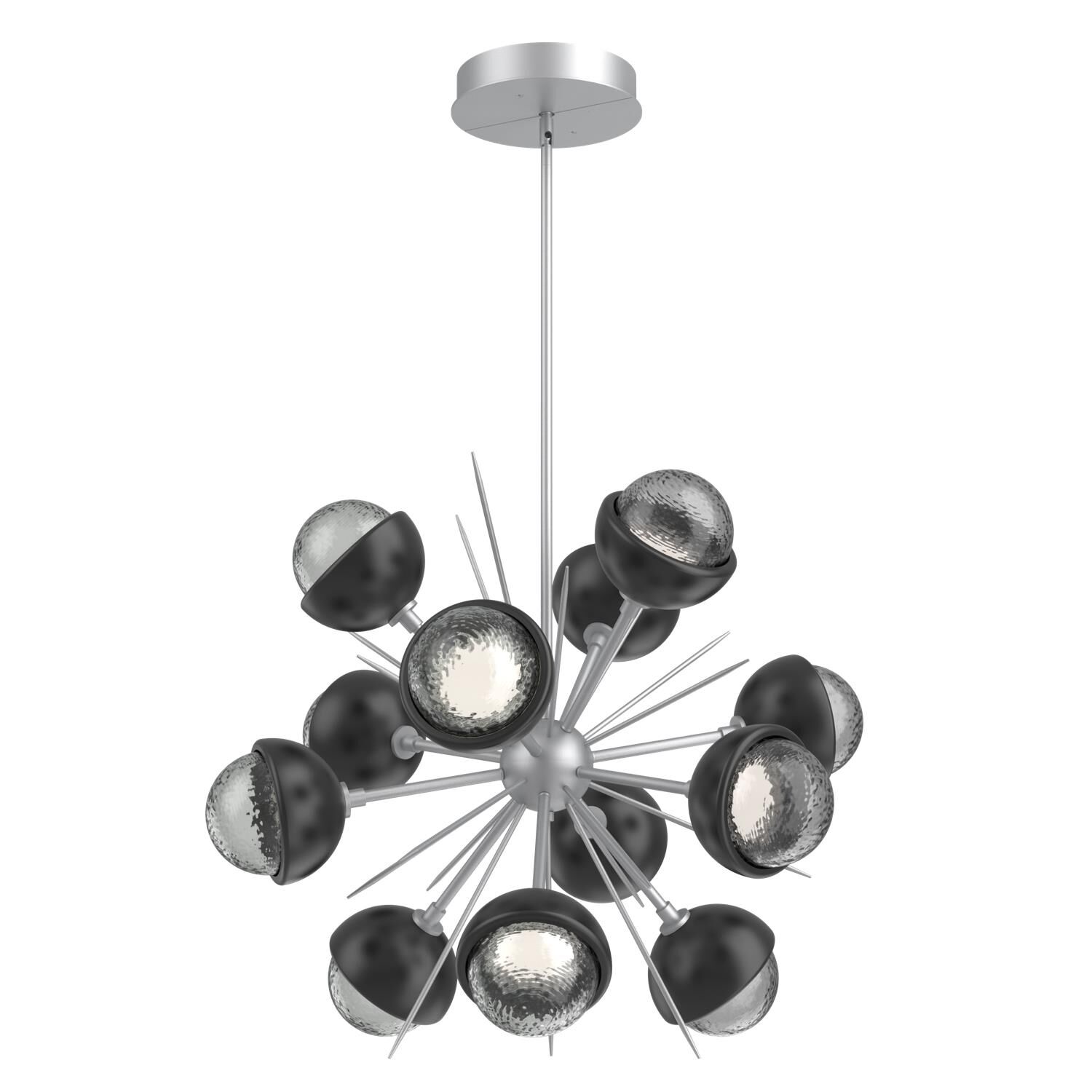Shown in Classic Silver finish and Smoke glass and Matte Black accent