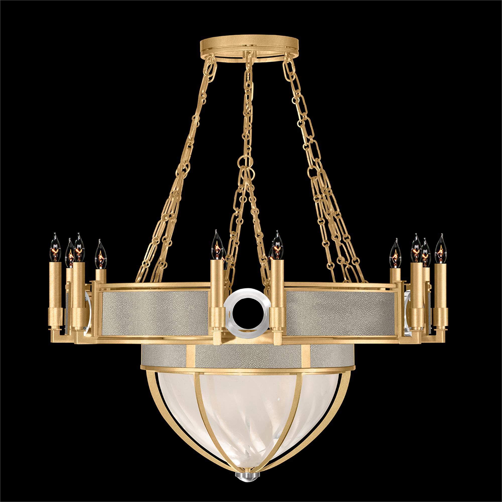 Shown in Gold Leaf and Nickel  finish and Coco accent