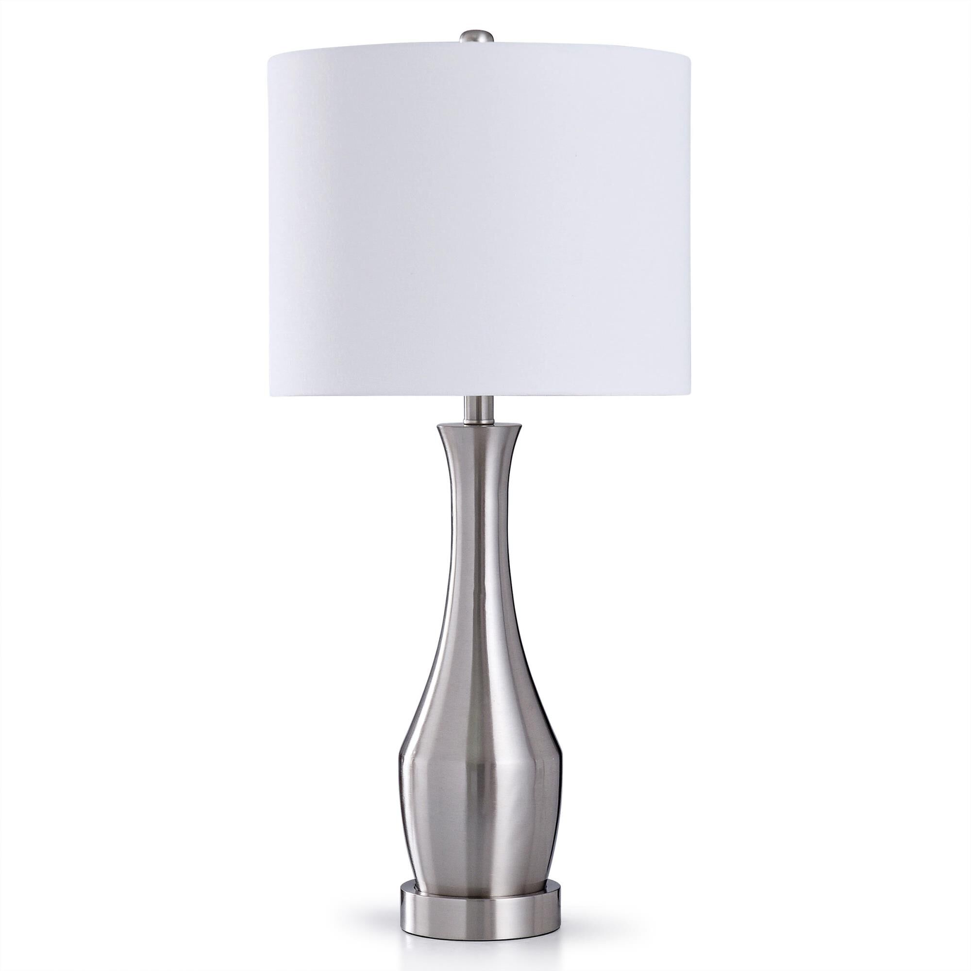Steel 31 Inch Table Lamp by Stylecraft