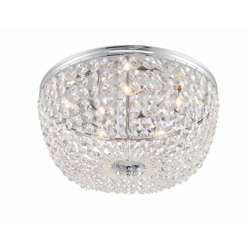 Nola 20 Inch 5 Light Flush Mount by Crystorama