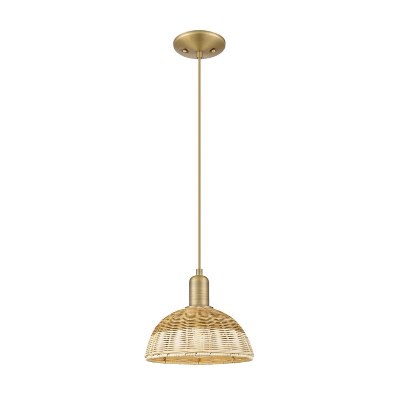 Bruno Marashlian Natural Ballston Dome 9 Inch Mini Pendant by Innovations Lighting