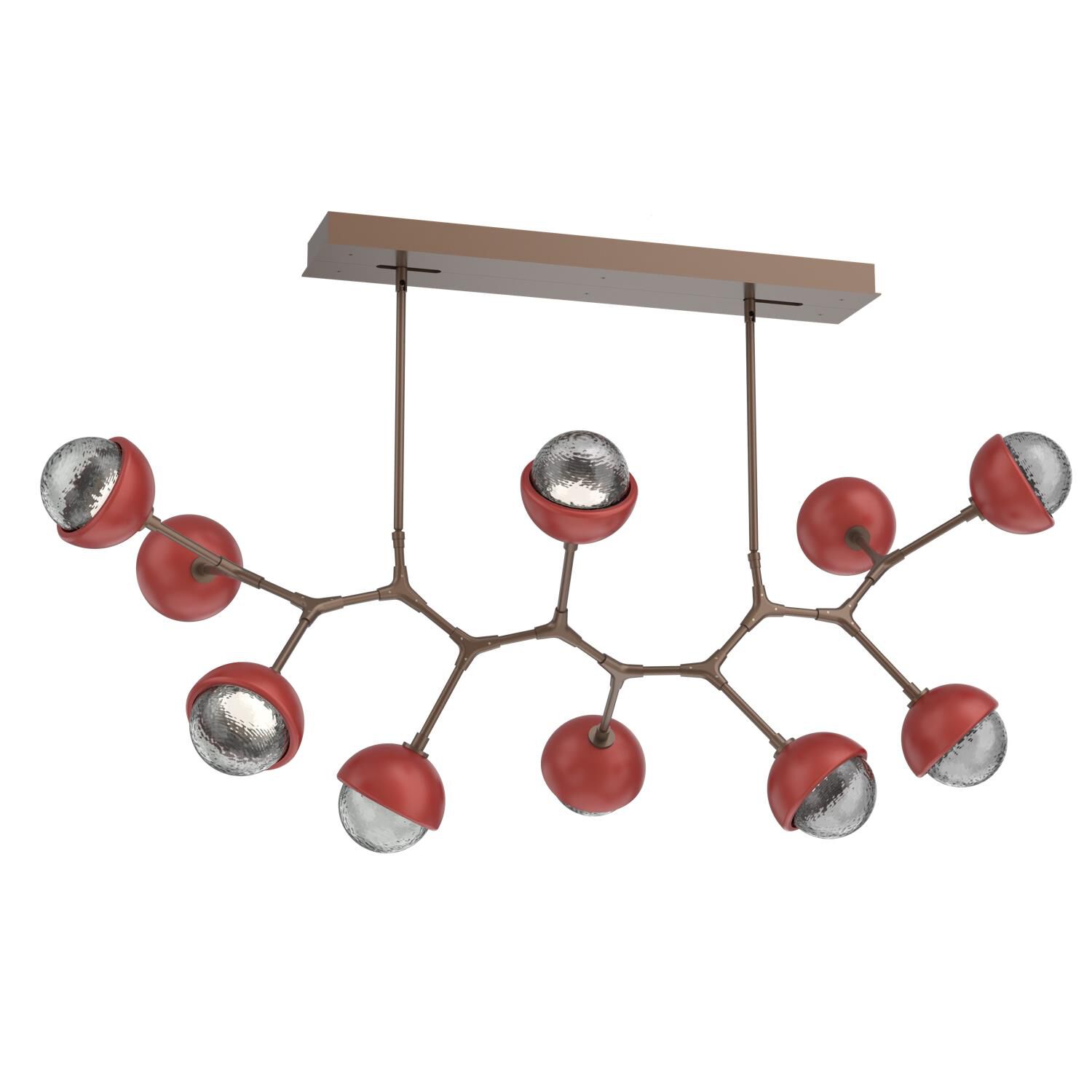 Levi Wilson Cabochon 56 Inch Linear Suspension Light by Hammerton Studio
