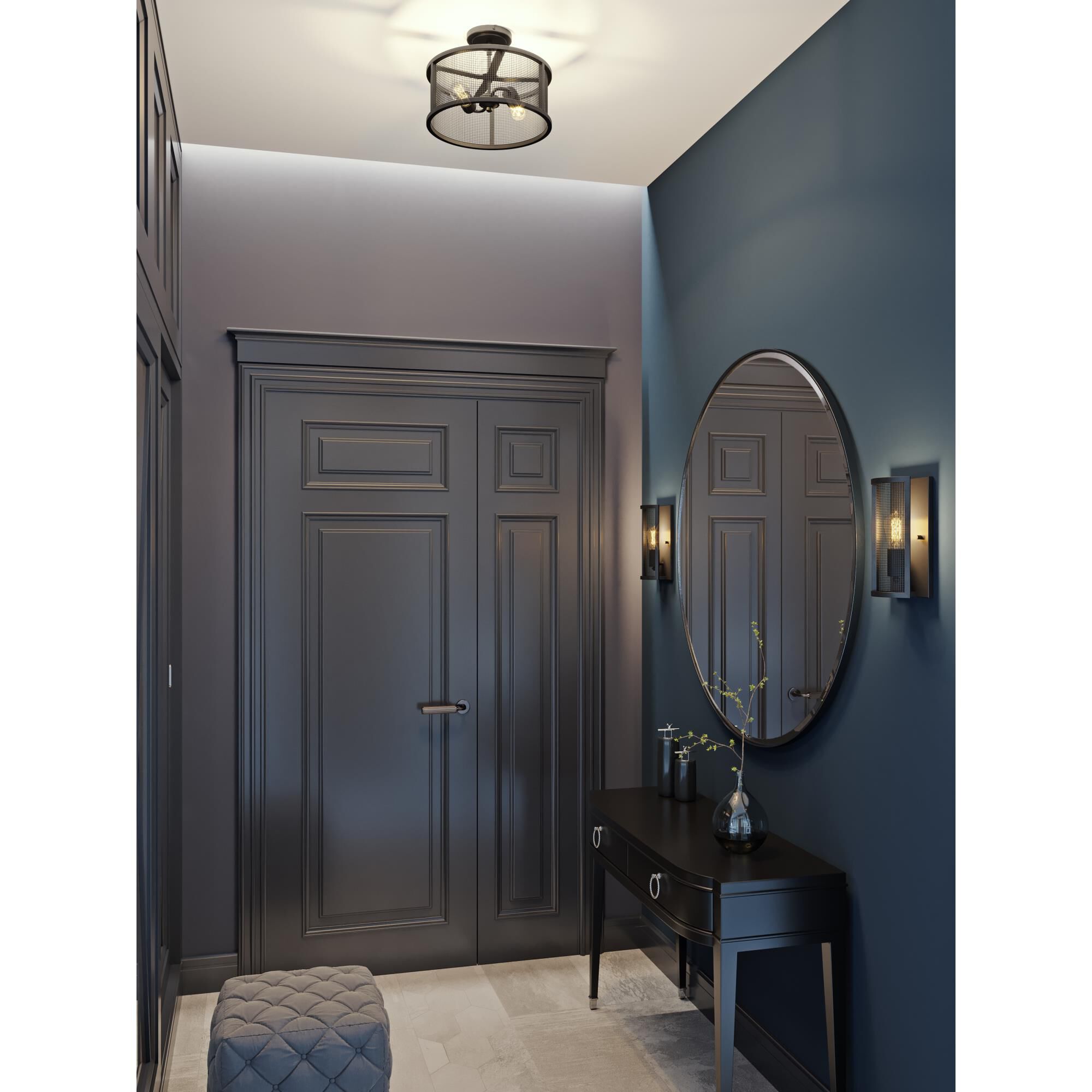 Austin 14 Inch 2 Light LED Flush Mount by AFX Lighting