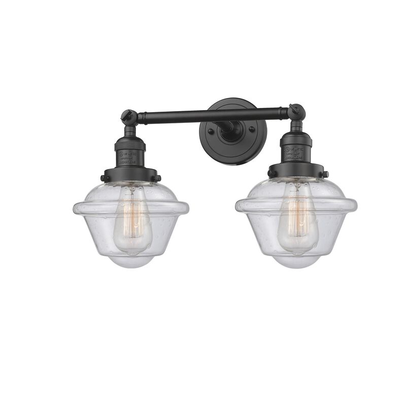Bruno Marashlian Small Oxford 17 Inch 2 Light Bath Vanity Light by Innovations Lighting