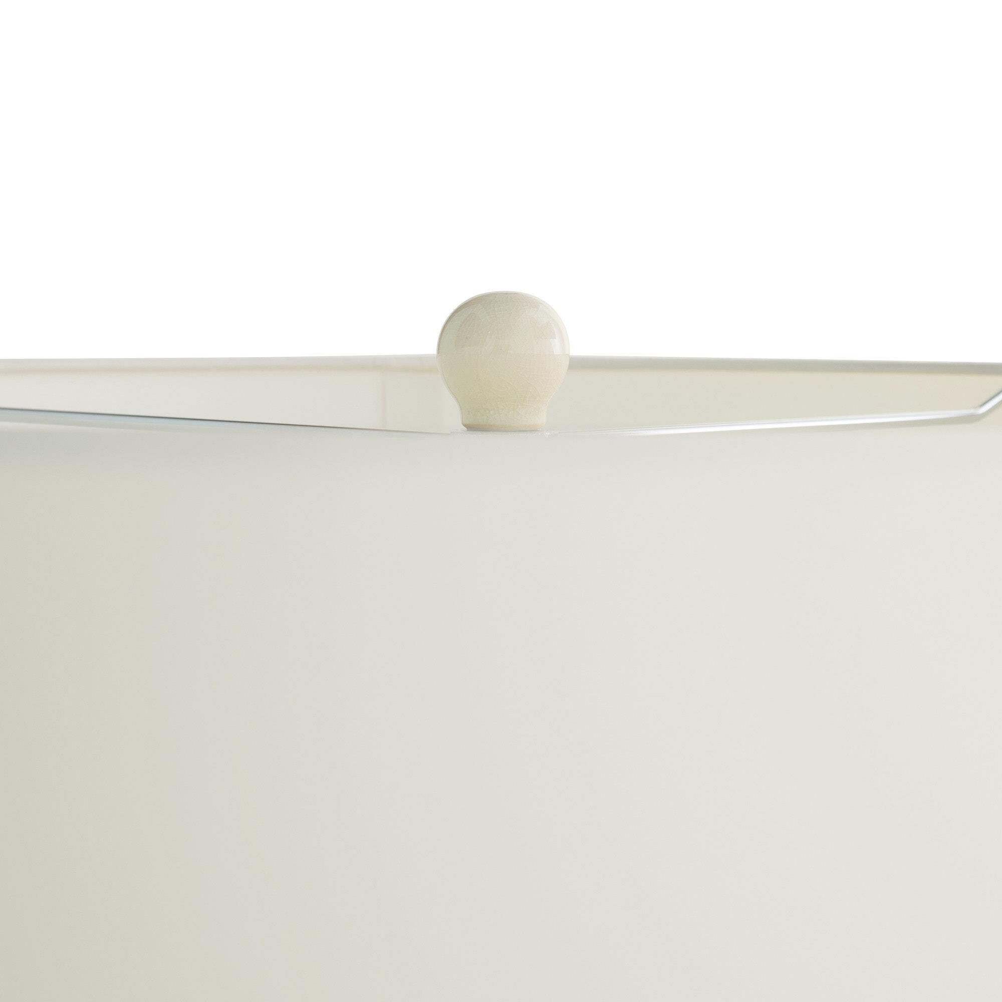 Shown in Ivory finish and Ivory Crackle glass