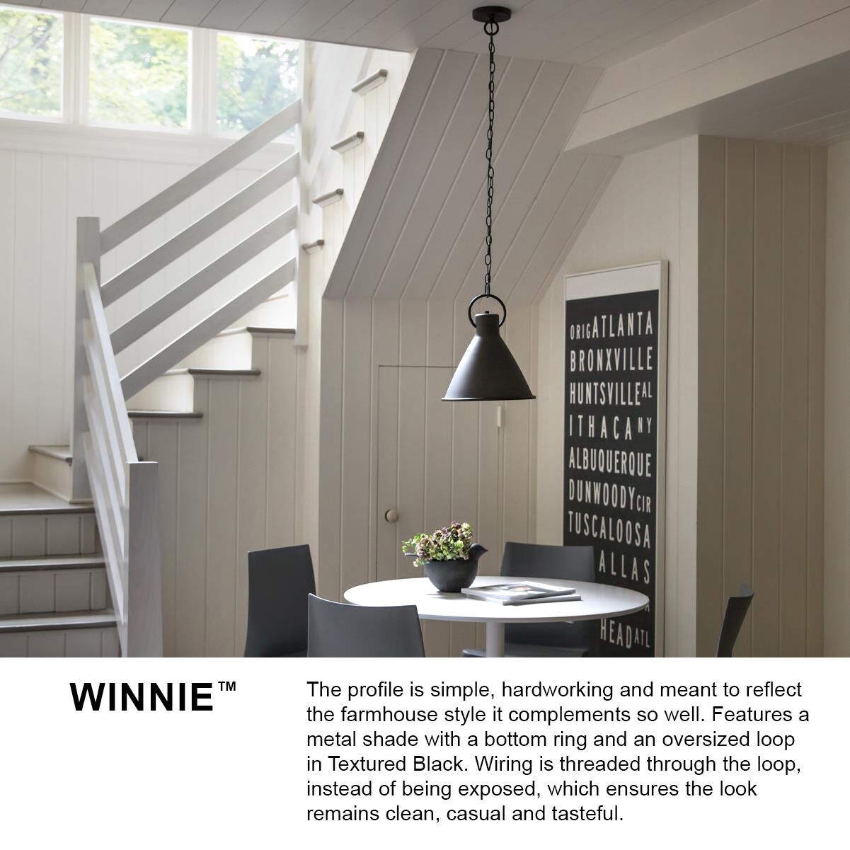 Shown in Dark Antique Brass finish and Textured Black accent