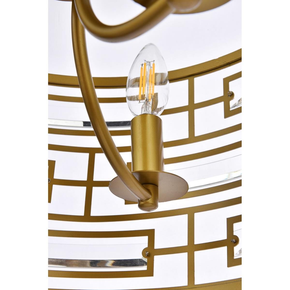 Shown in Brass finish and Royal Cut Clear crystal