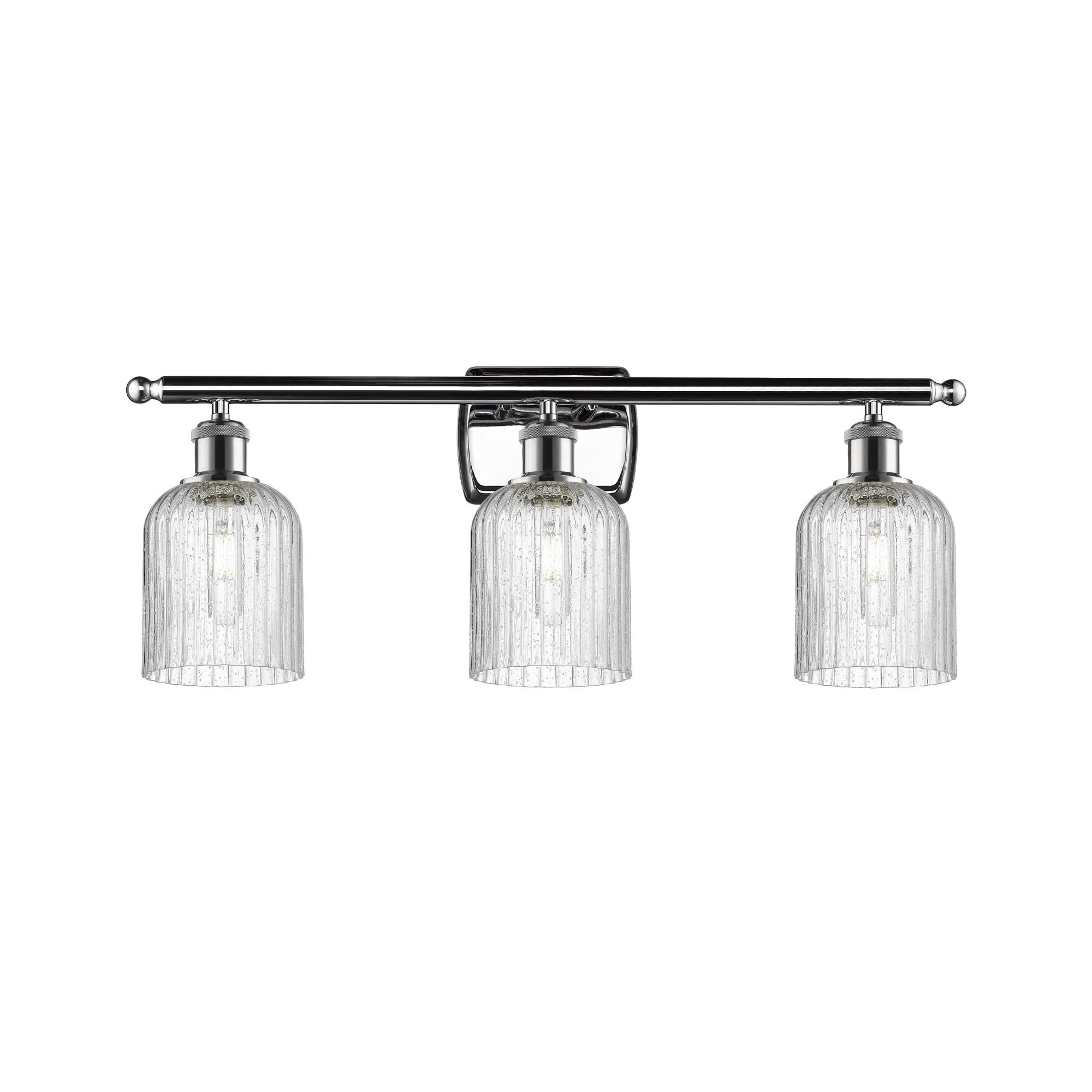 Shown in Polished Chrome finish and Seedy shade