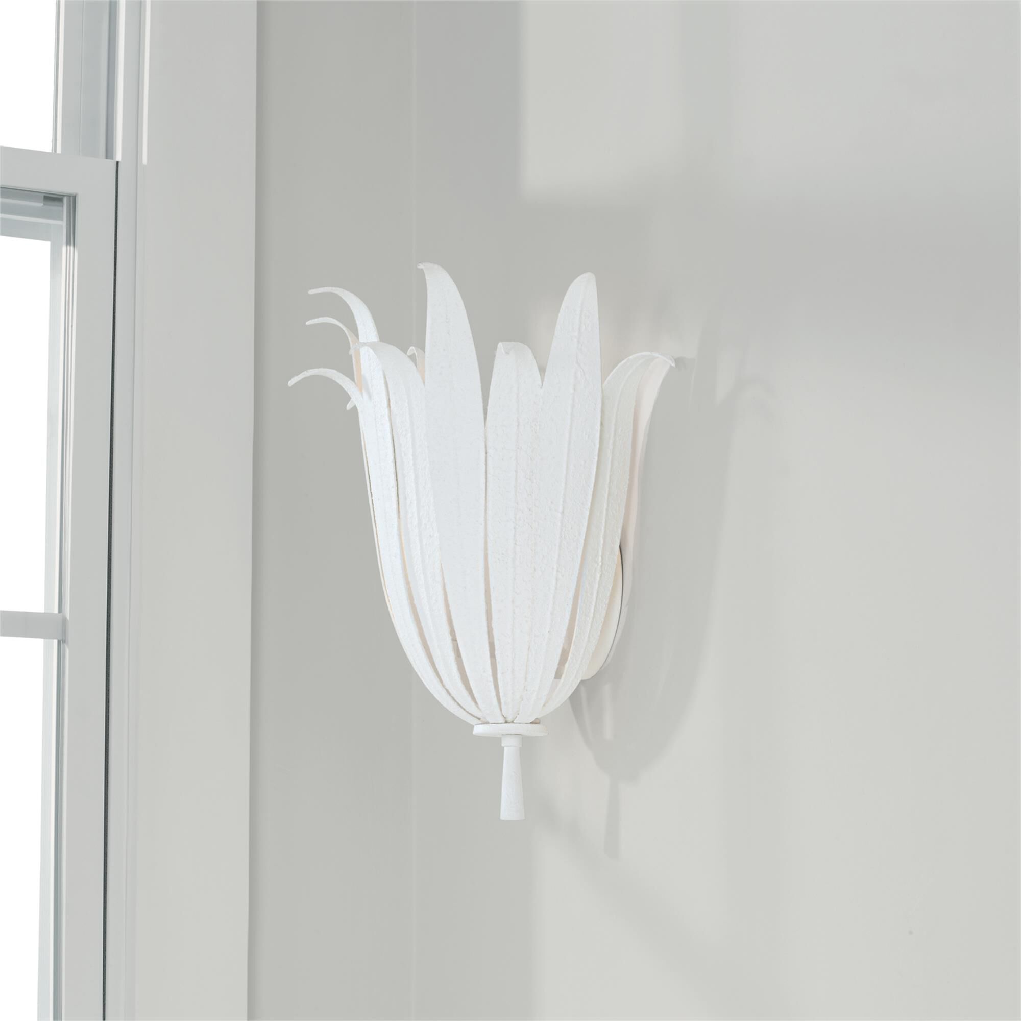 Shown in Textured White finish