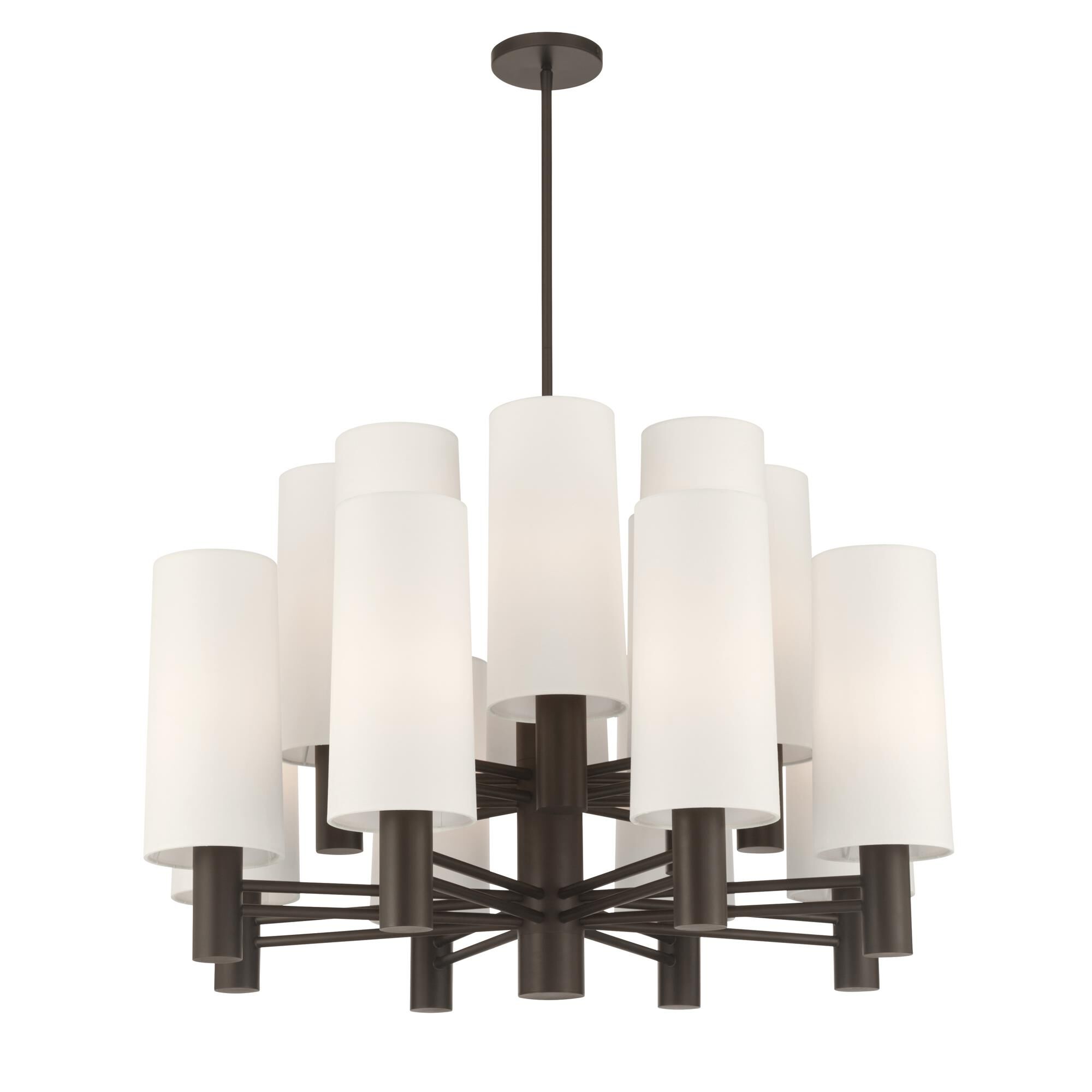 Shown in Dark Bronze finish and White shade