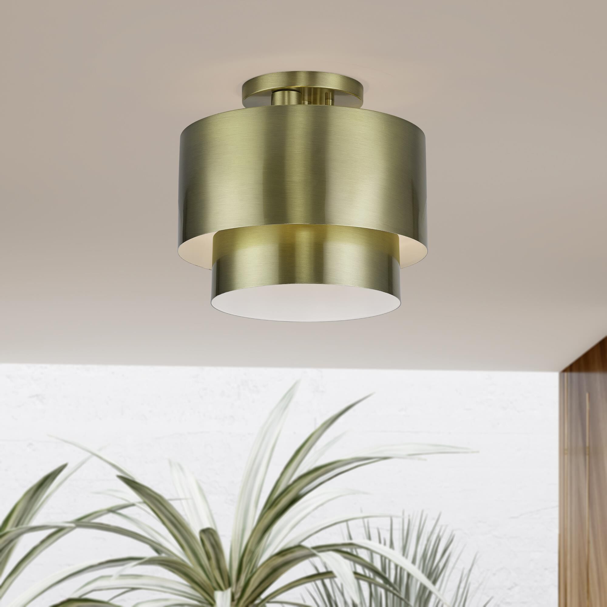Zolana 12 Inch Semi Flush Mount by Livex Lighting